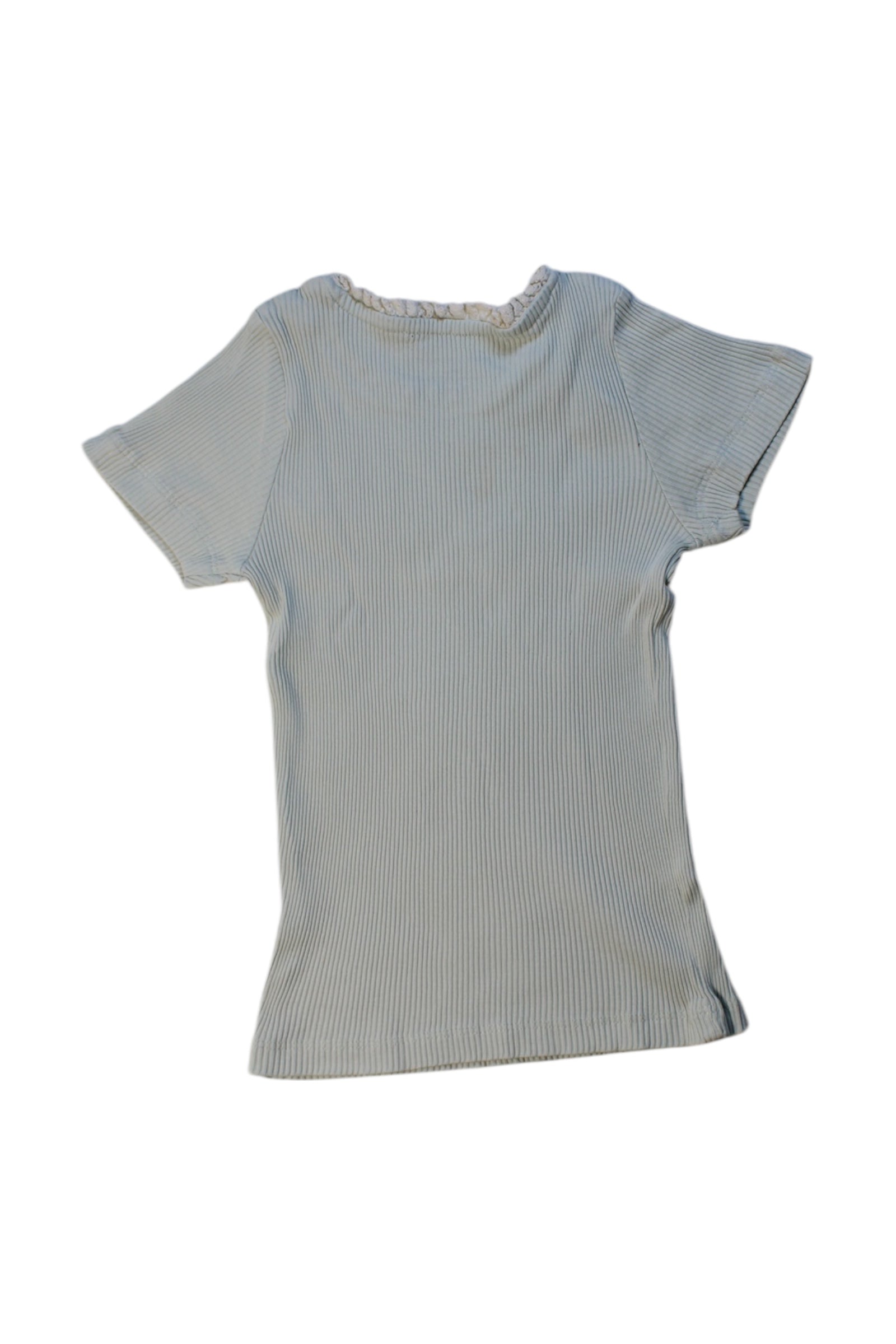 Monoprix Ribbed Short Sleeve Top 6T、mySite、g9winljtr
