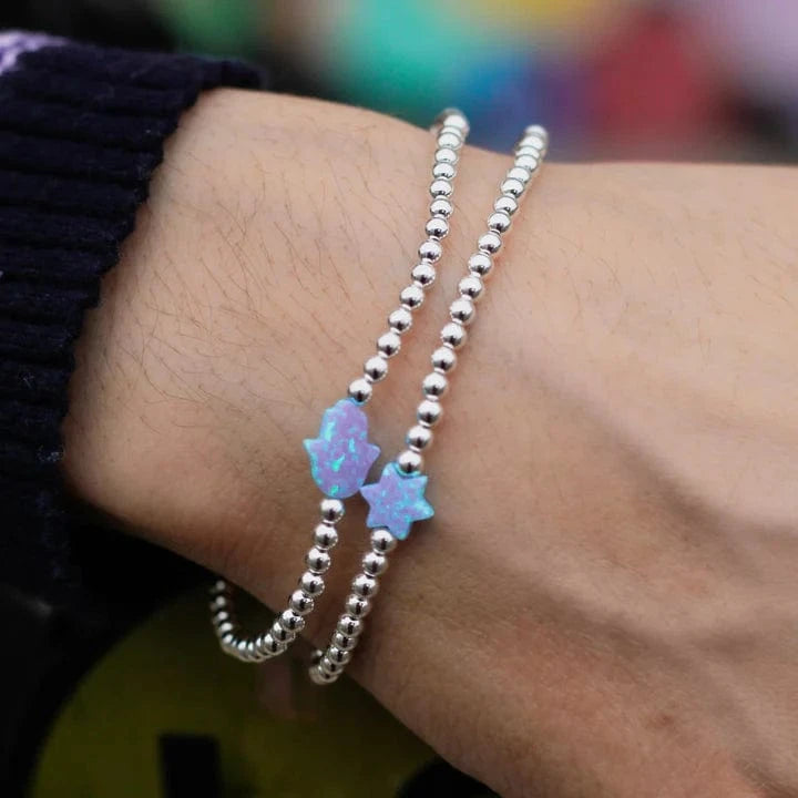 Hamsa Opal Beaded Bracelet、mySite、topwebapps