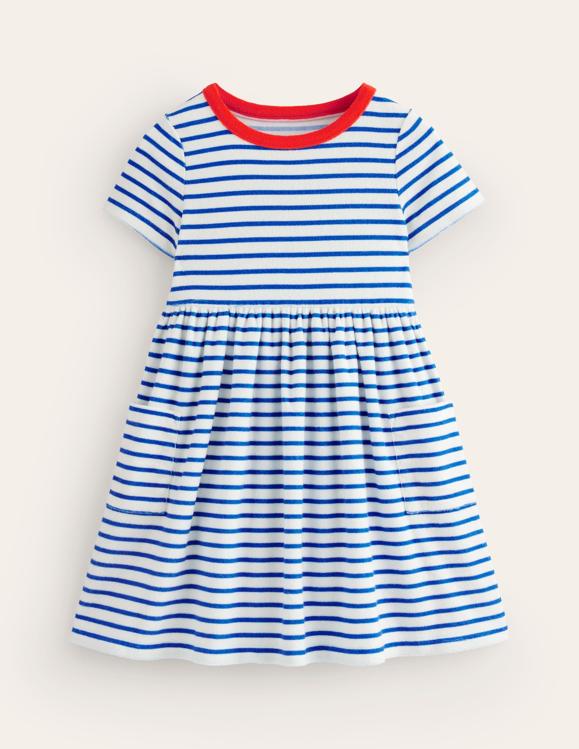  Fun Towelling Dress-Sapphire Blue/Vanilla Pod、mySite、ashleygrahame
