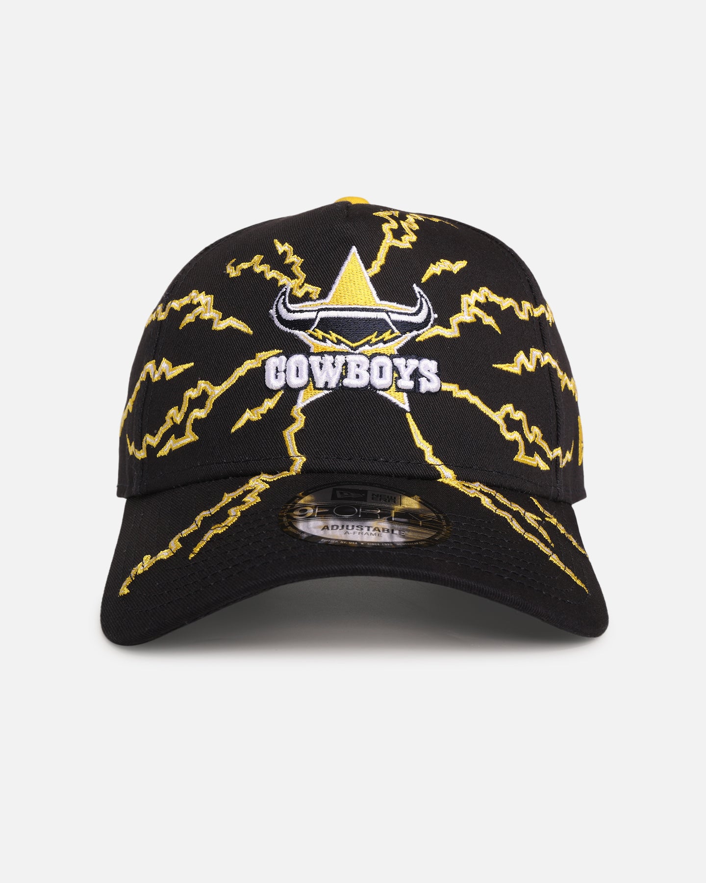 New Era North Queensland Cowboys 'NRL Electric' 9FORTY A-Frame Snapback Official Team Colour、mySite、zt4zffjzw