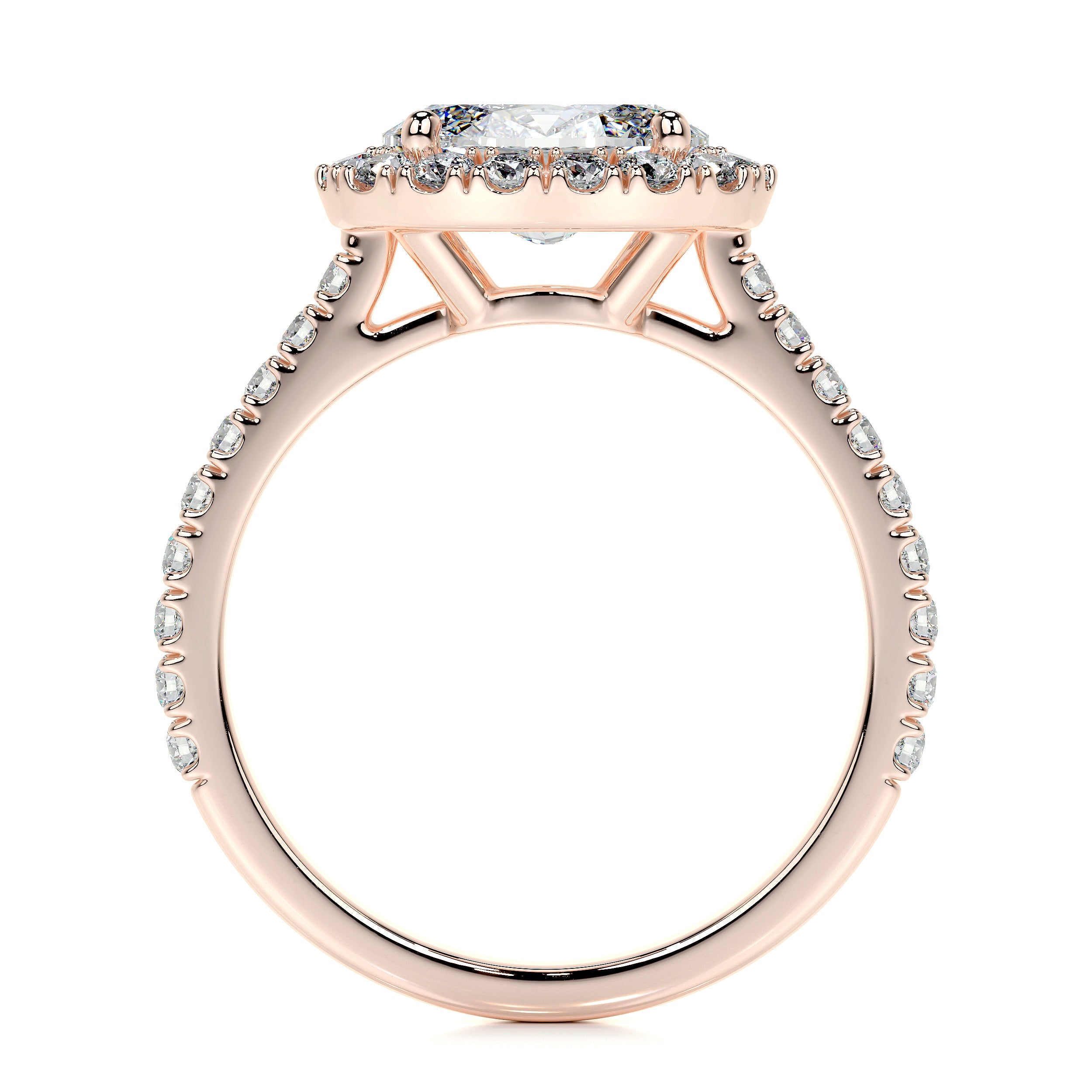 Alessandra Lab Grown Diamond Ring -14K Rose Gold、mySite、hinf8tx79