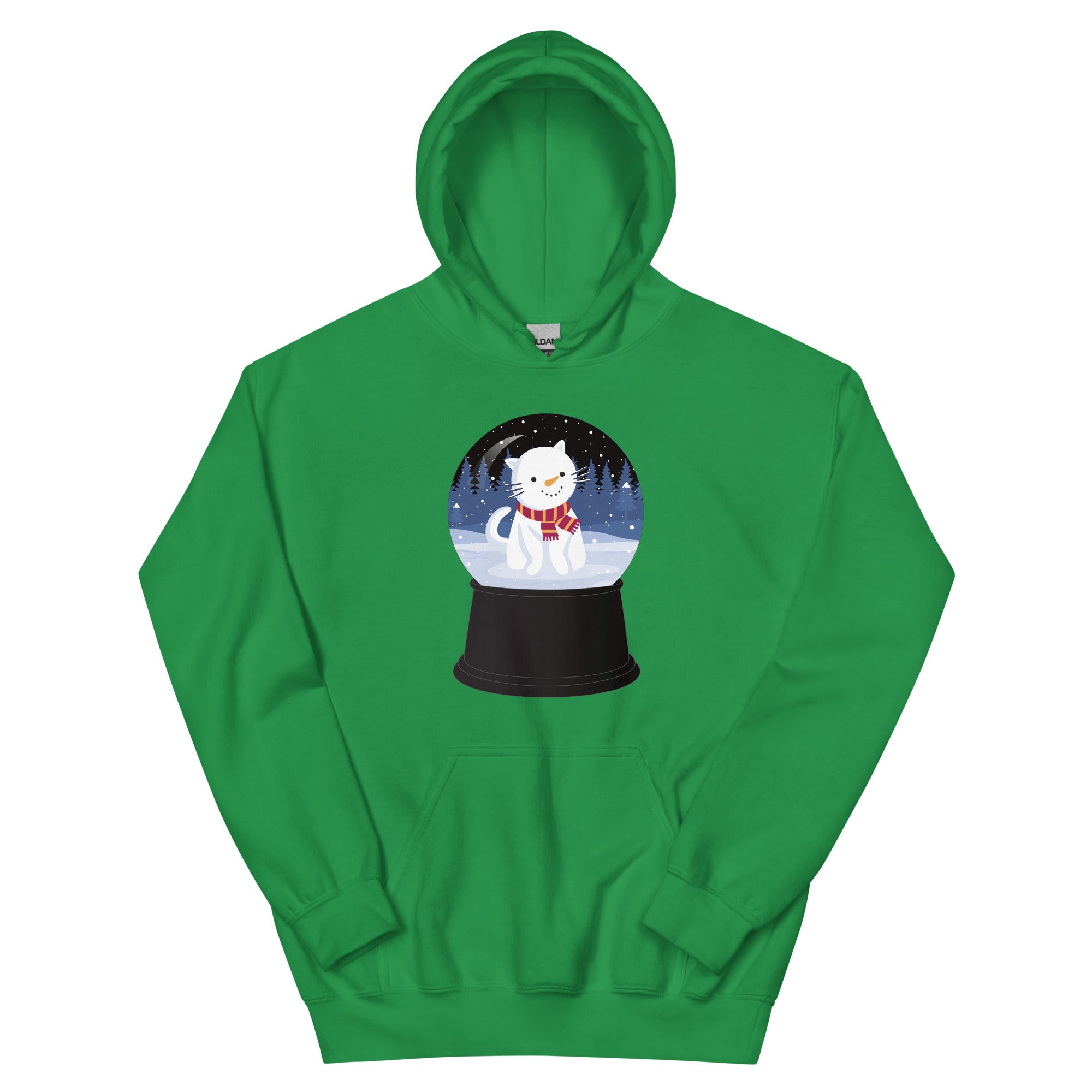 Snowman Kitty Snow Globe Hoodie、mySite、camillekostekn