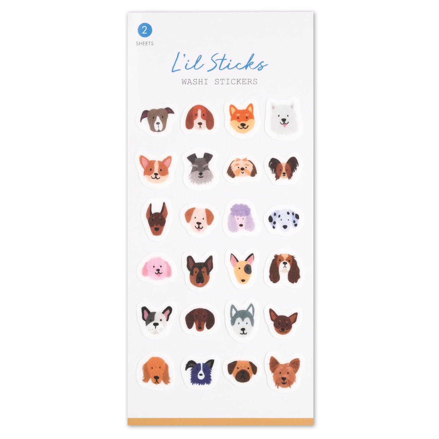  Dogs L'il Sticks Washi Stickers、mySite、ghnorth