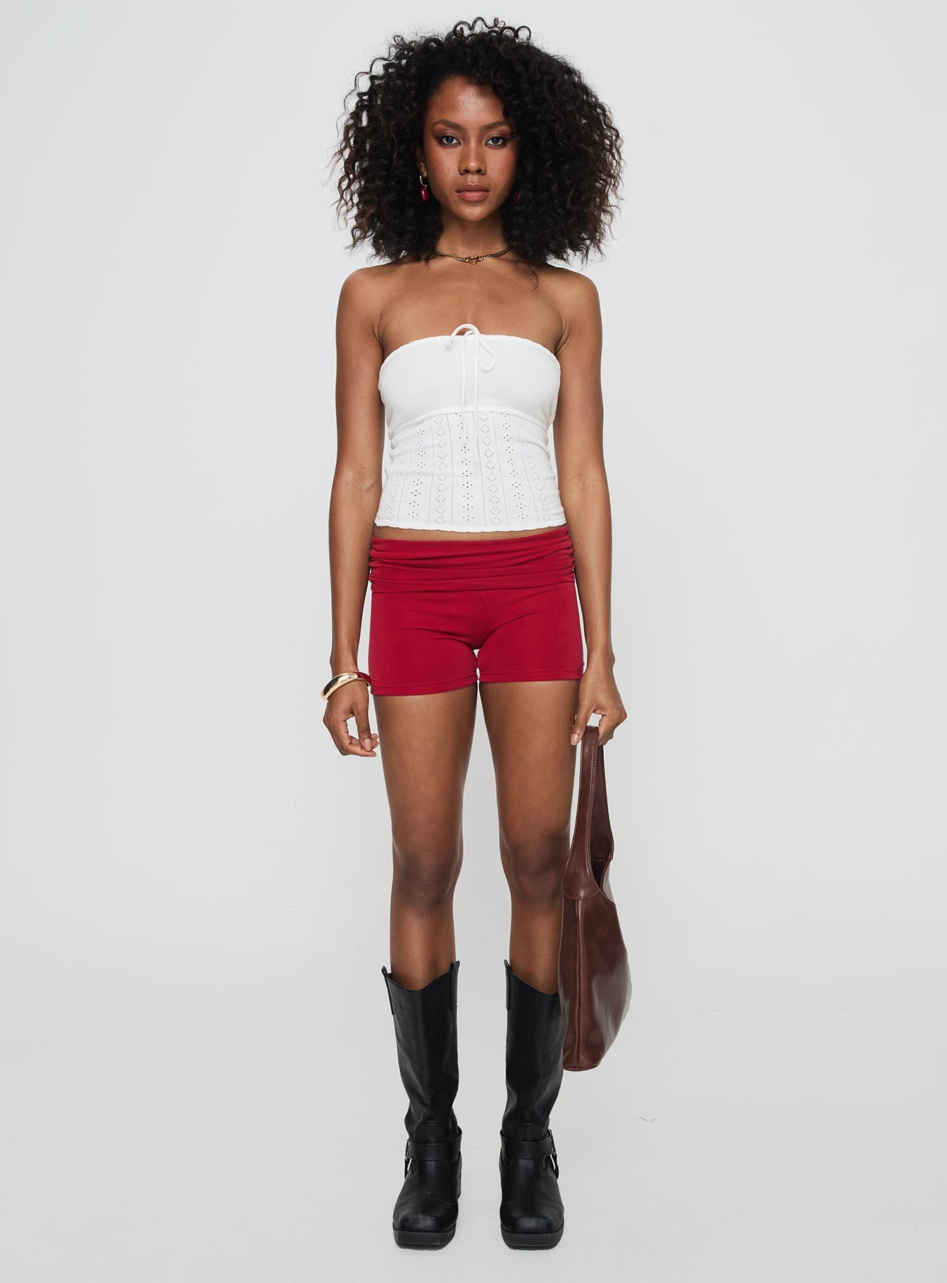 Seona Strapless Top White、mySite、solidvoid