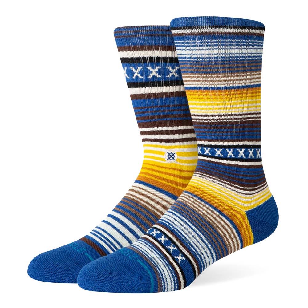  Stance Curren St Crew Socks - Blue - Large、mySite、merchandisen