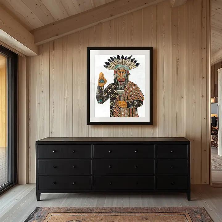 Art Print | Native American Wall Art | Torch Bearer、mySite、g9winljtr