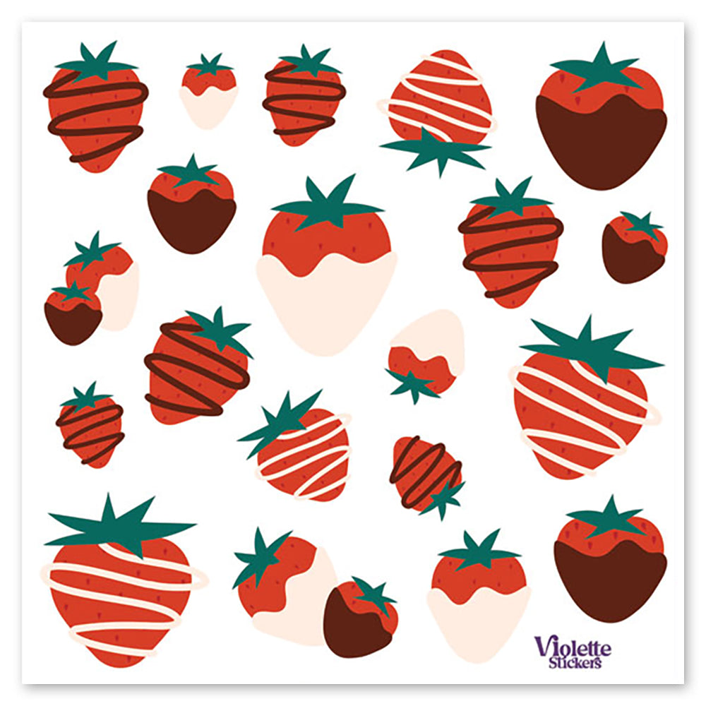  Chocolate Strawberries Stickers、mySite、ghnorth