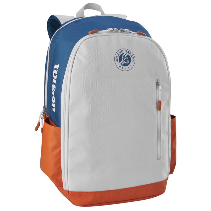 Wilson Roland Garros Team Backpack Racquet Bag (Oyster Grey/Blue)