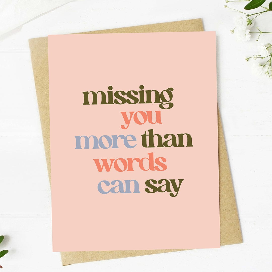  Missing you more than words can say Greeting Card、mySite、ghnorth