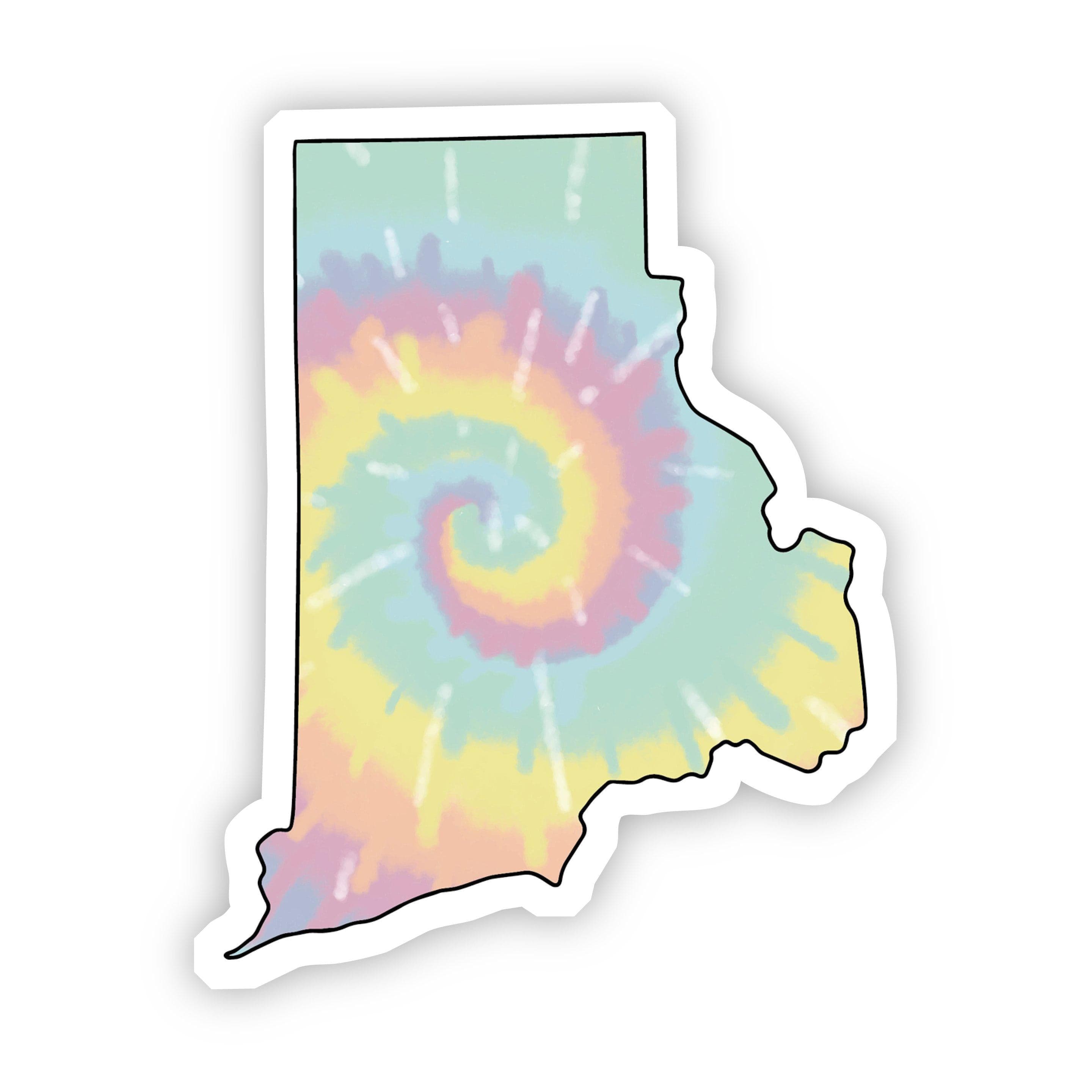  Rhode Island Tie Dye Sticker、mySite、elrpsem3k