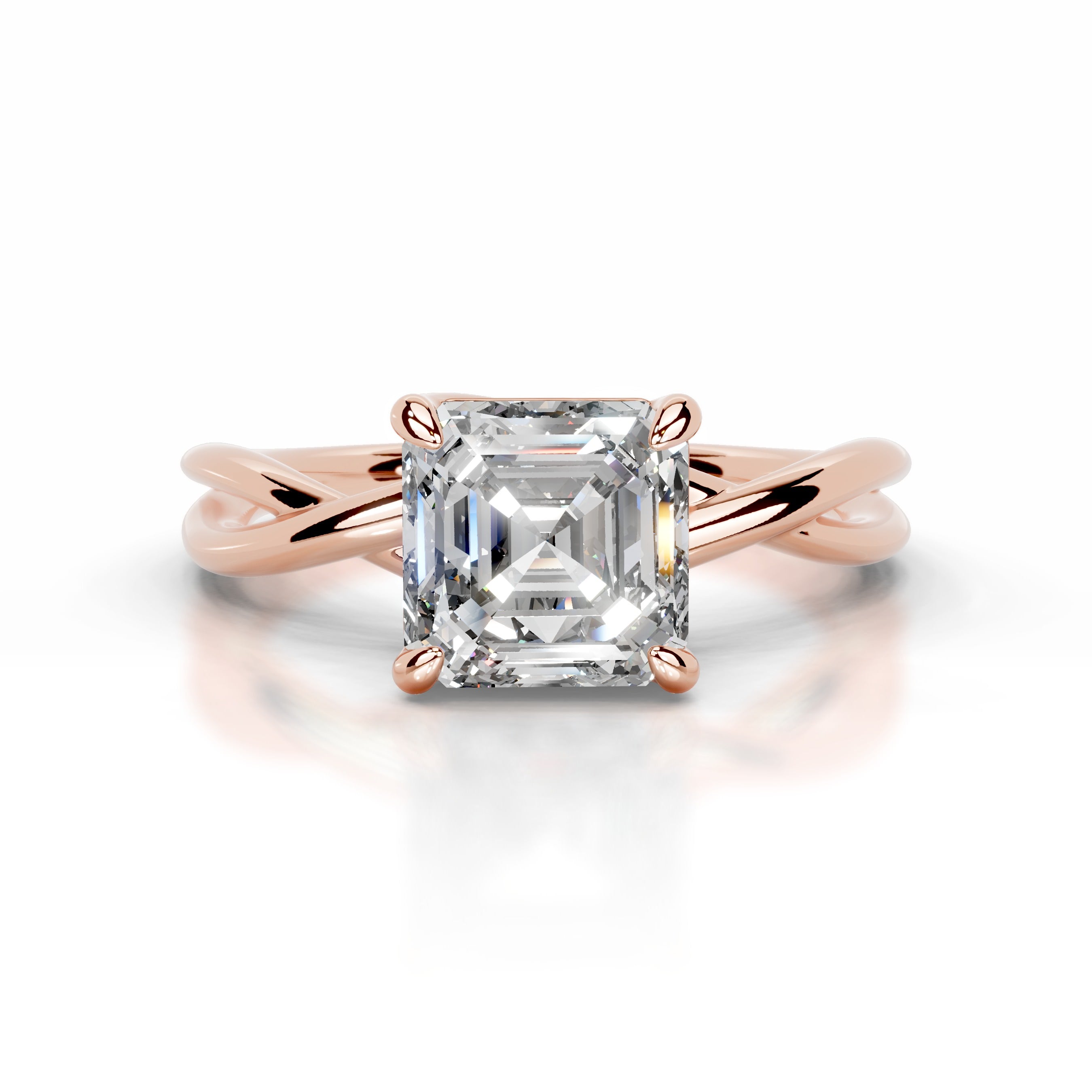 Billie Diamond Engagement Ring - 14K Rose Gold、mySite、hinf8tx79