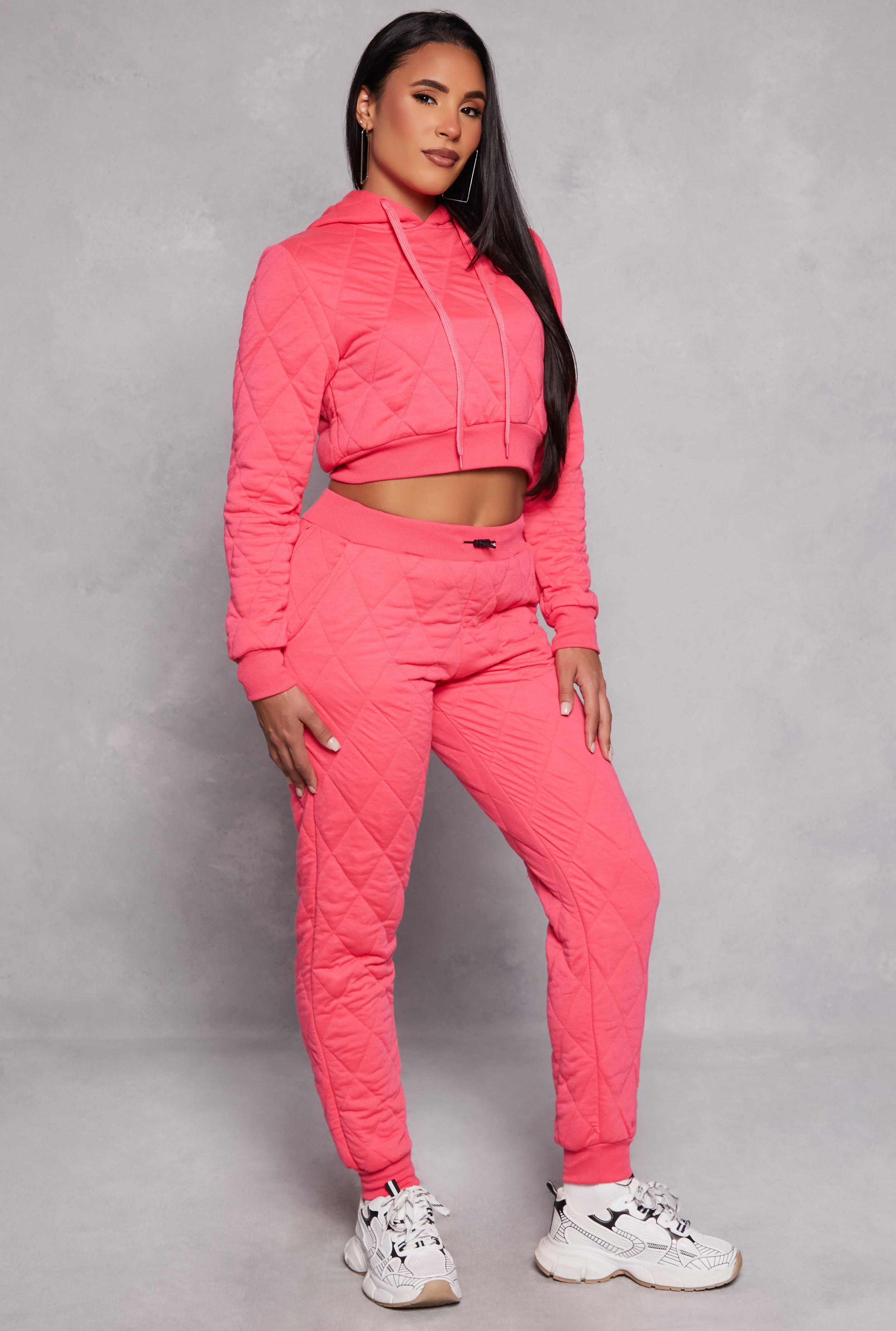 Quilted Cropped Hoodie、mySite、camillekostekn