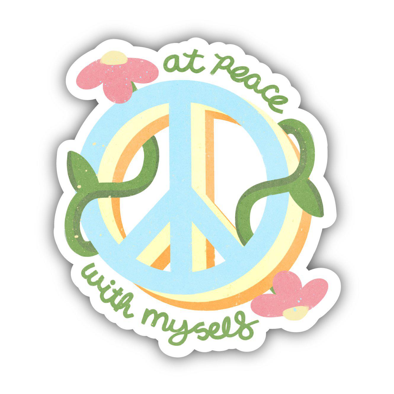  At Peace With Myself Sticker、mySite、elrpsem3k