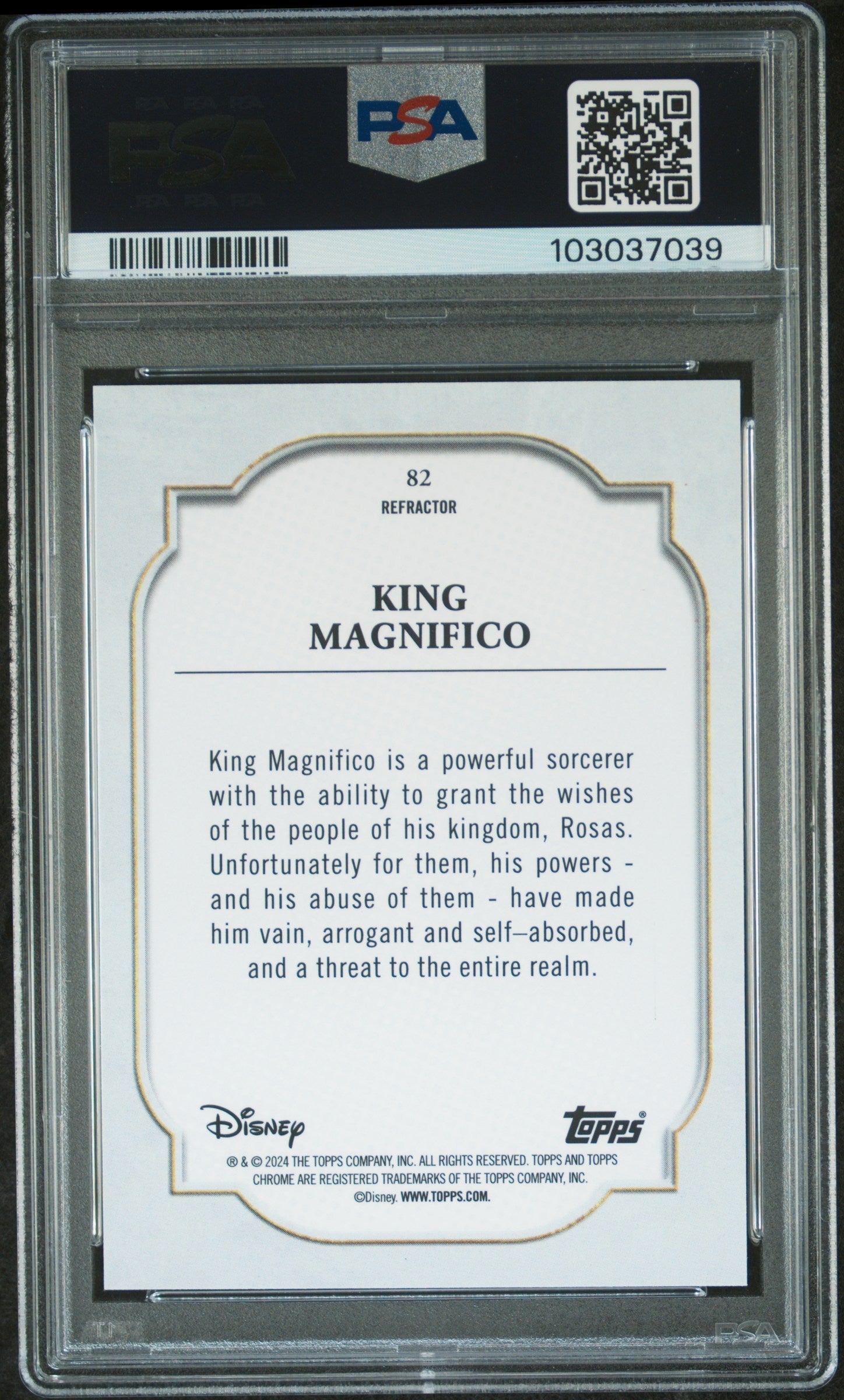 King Magnifico #82 Refractor PSA 9 Topps Chrome Disney 2024、mySite、waistdrama