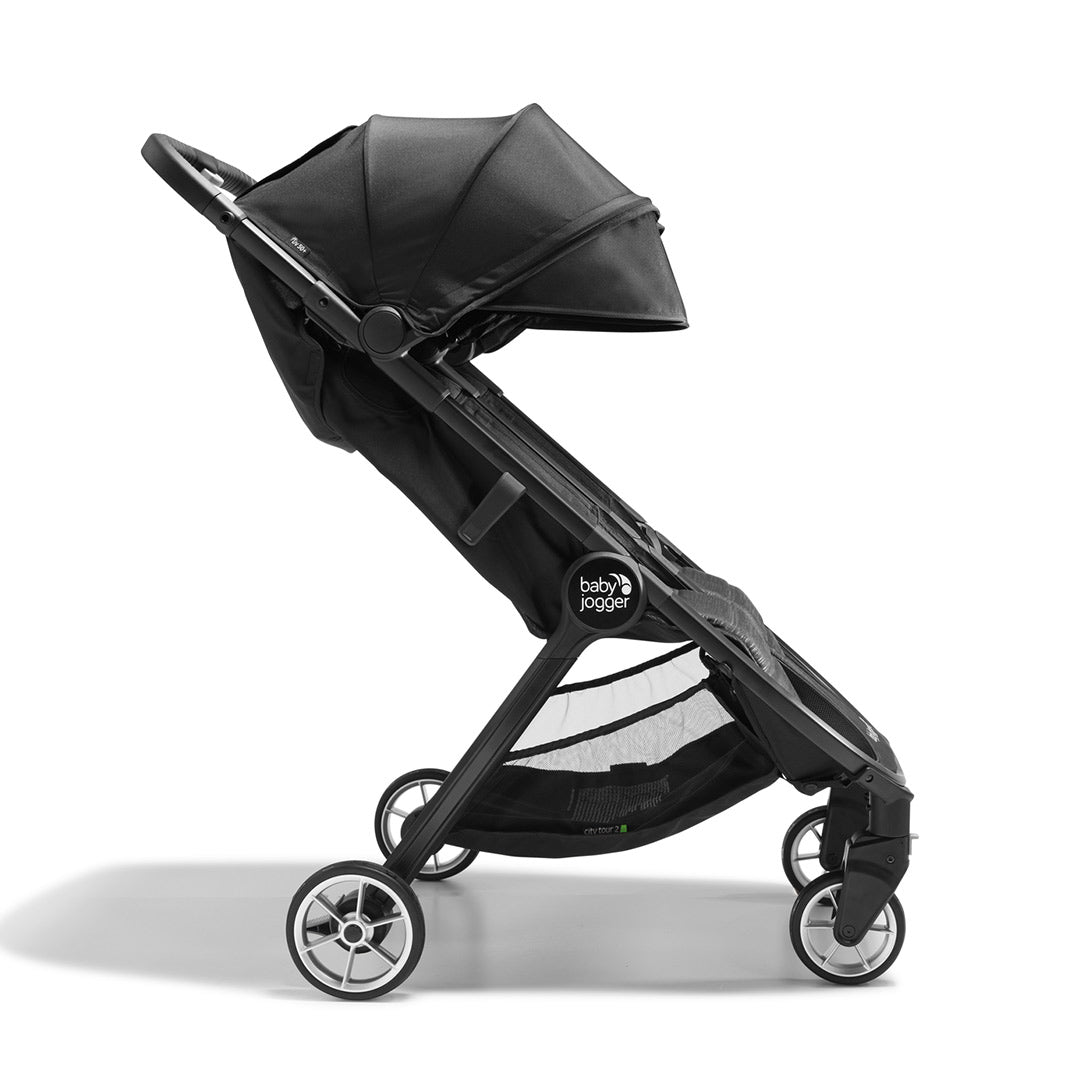  Baby Jogger City Tour 2 Double Pushchair + Carrycot Bundle - Pitch Black、mySite、merchandisen