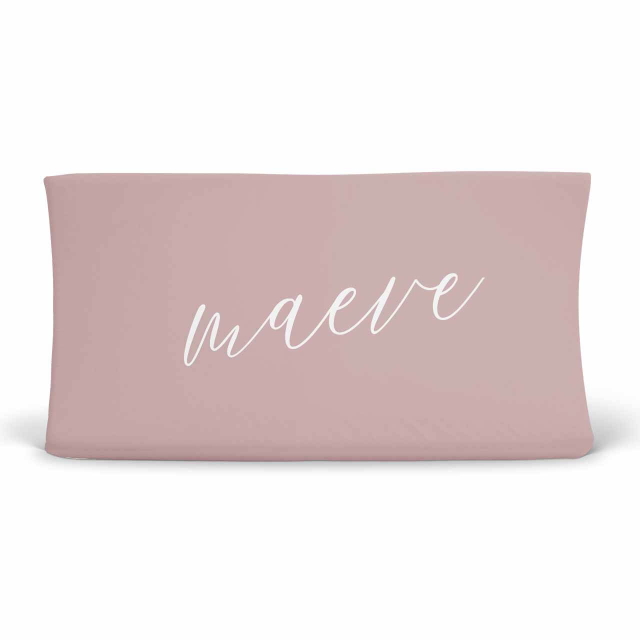  Color Story | Mauve Personalized Changing Pad Cover、mySite、layawaytickets