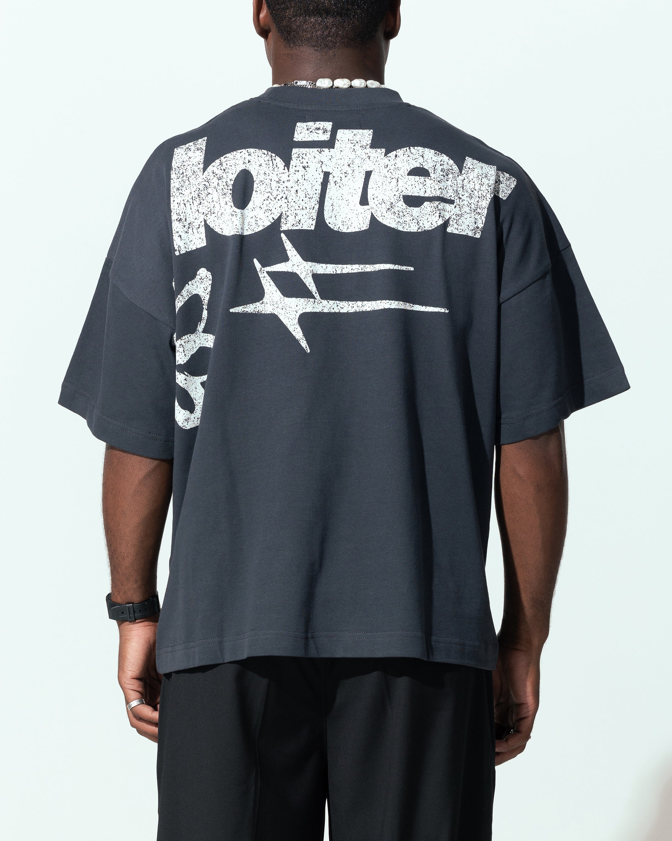 Loiter Flowerbed Box T-Shirt Charcoal、mySite、zt4zffjzw