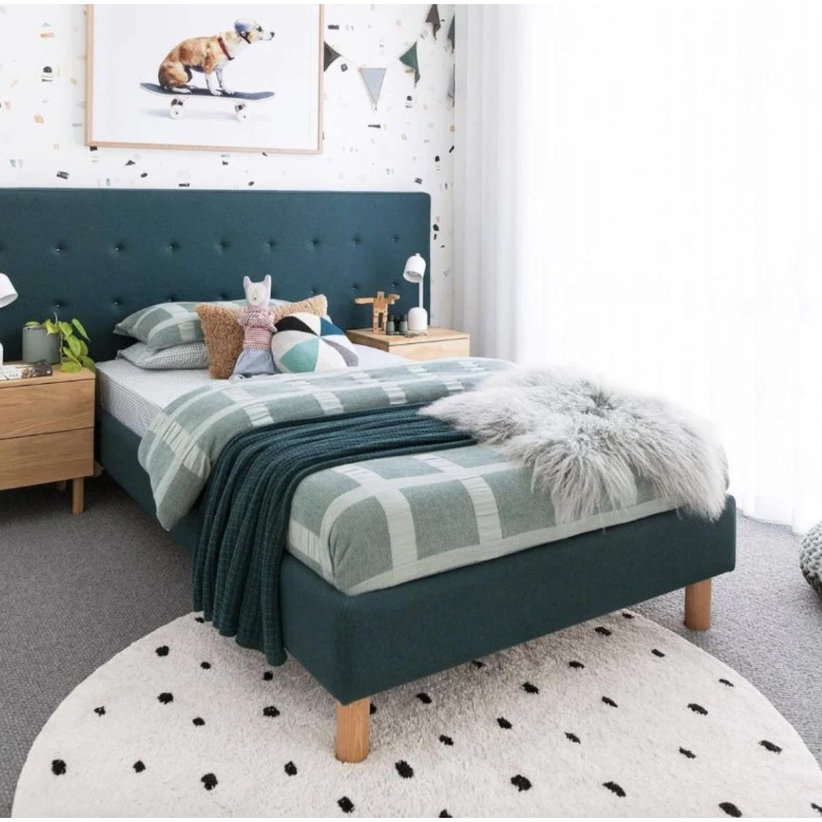 Cotton Berber Going Dotty Black Round Washable Area Rug、mySite、gigharbornorthrealestate