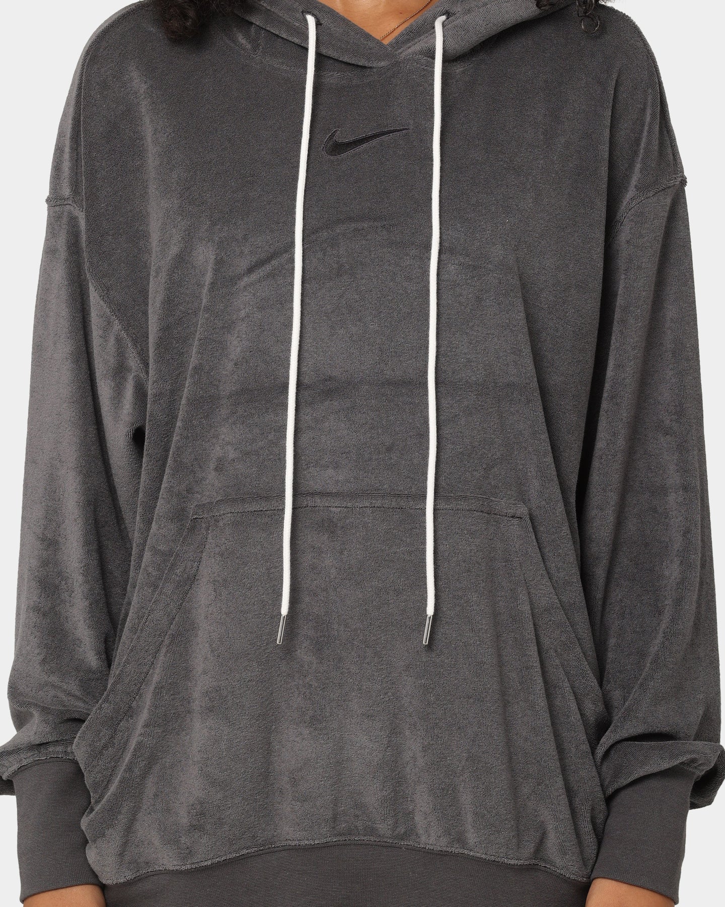 Nike Women's Nike Sportswear French Terry Oversized Pullover Hoodie Anthracite/Black、mySite、zt4zffjzw