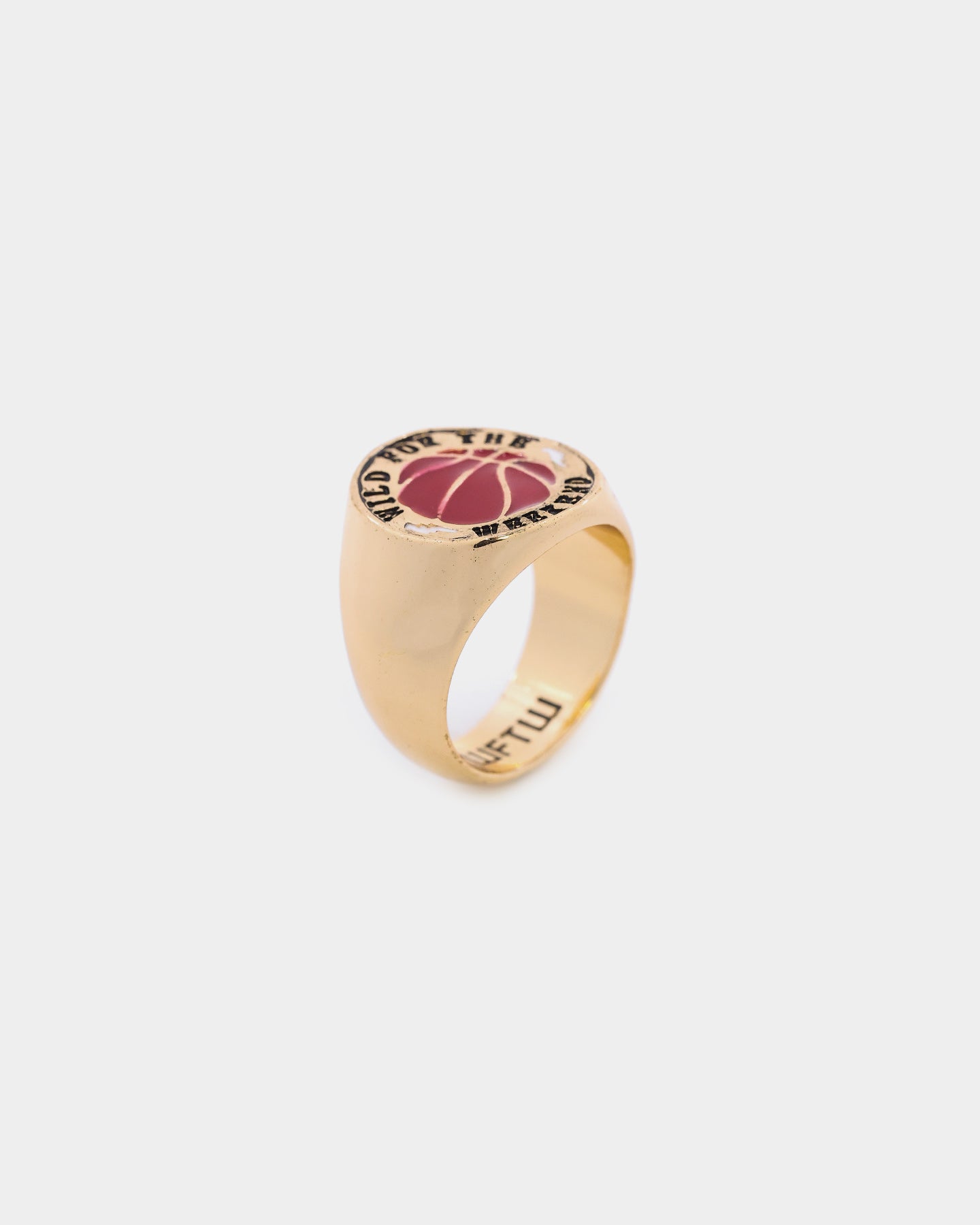 Wild For The Weekend Baller Basketball Signet Ring (Large) Gold、mySite、zt4zffjzw