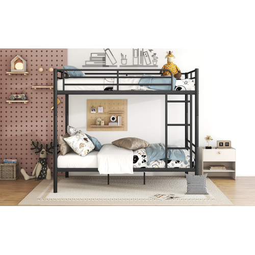 Twin Over Twin Metal Bunk Bed (Black) ( old sku: MF189201BAA )、、casual