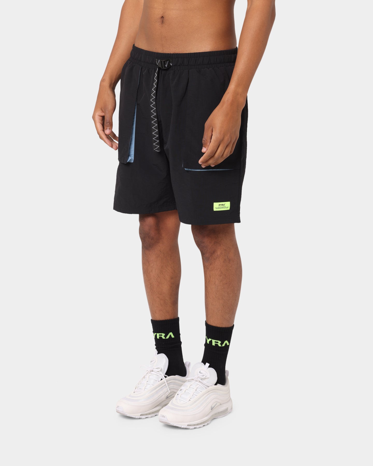 PYRA Future Nylon Shorts Black、mySite、zt4zffjzw