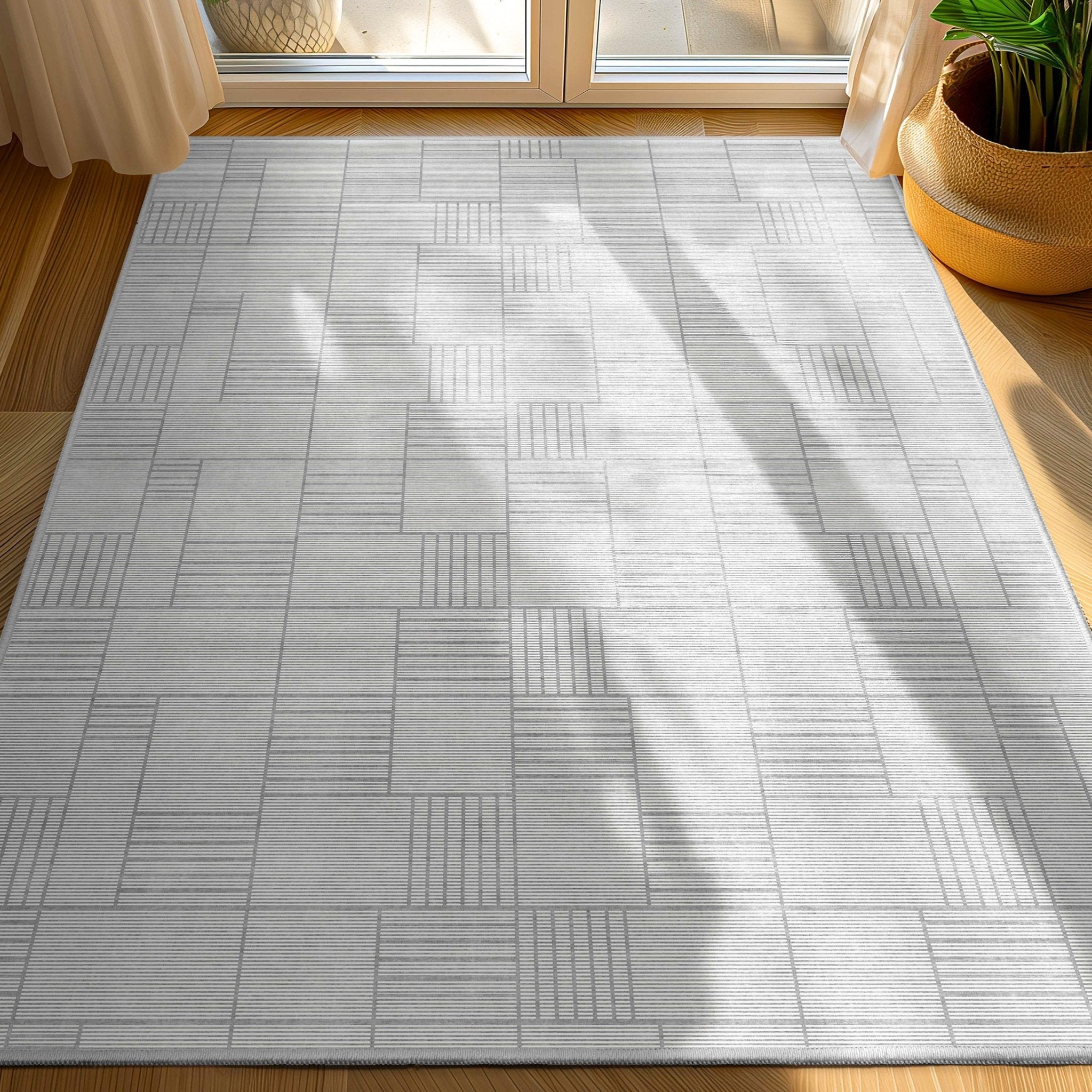 Apollo Modern Geometric Art Flatwoven Rug – Easy Clean & Durable、mySite、gigharbornorthrealestate