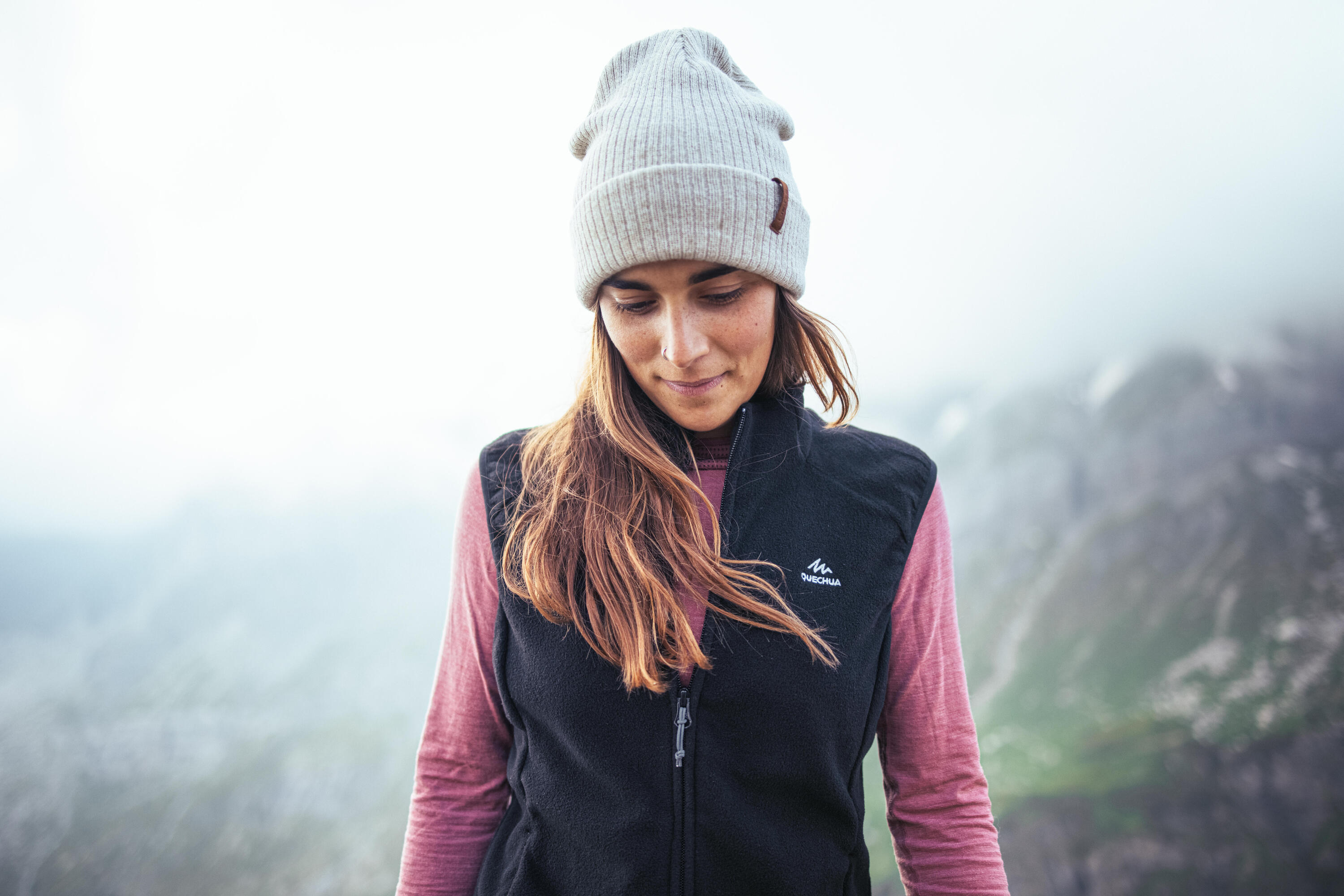 Quechua Women's Hiking Fleece Gilet - MH120、mySite、neckold