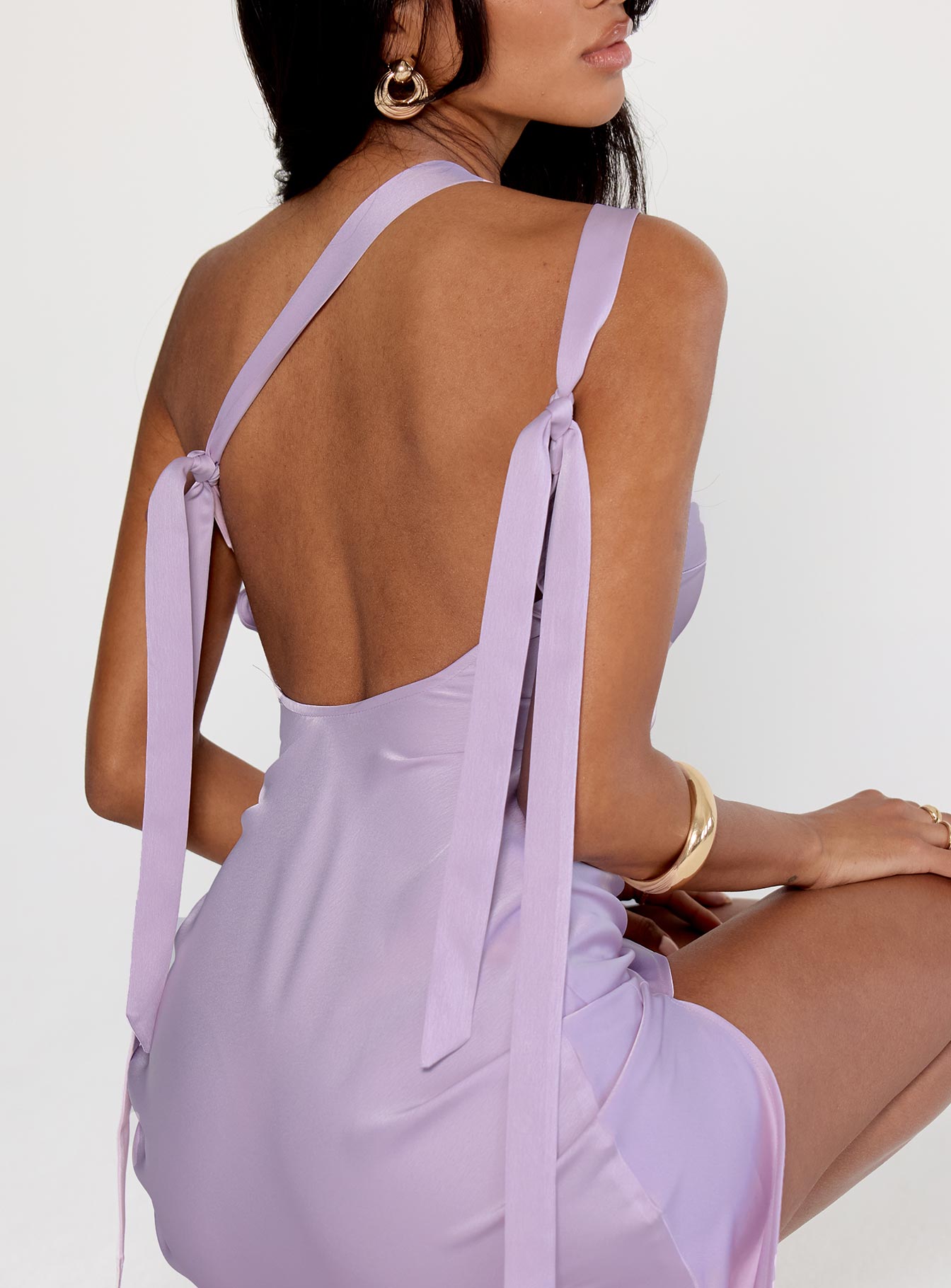 Someone Like You Tie Back Maxi Dress Purple、mySite、solidvoid