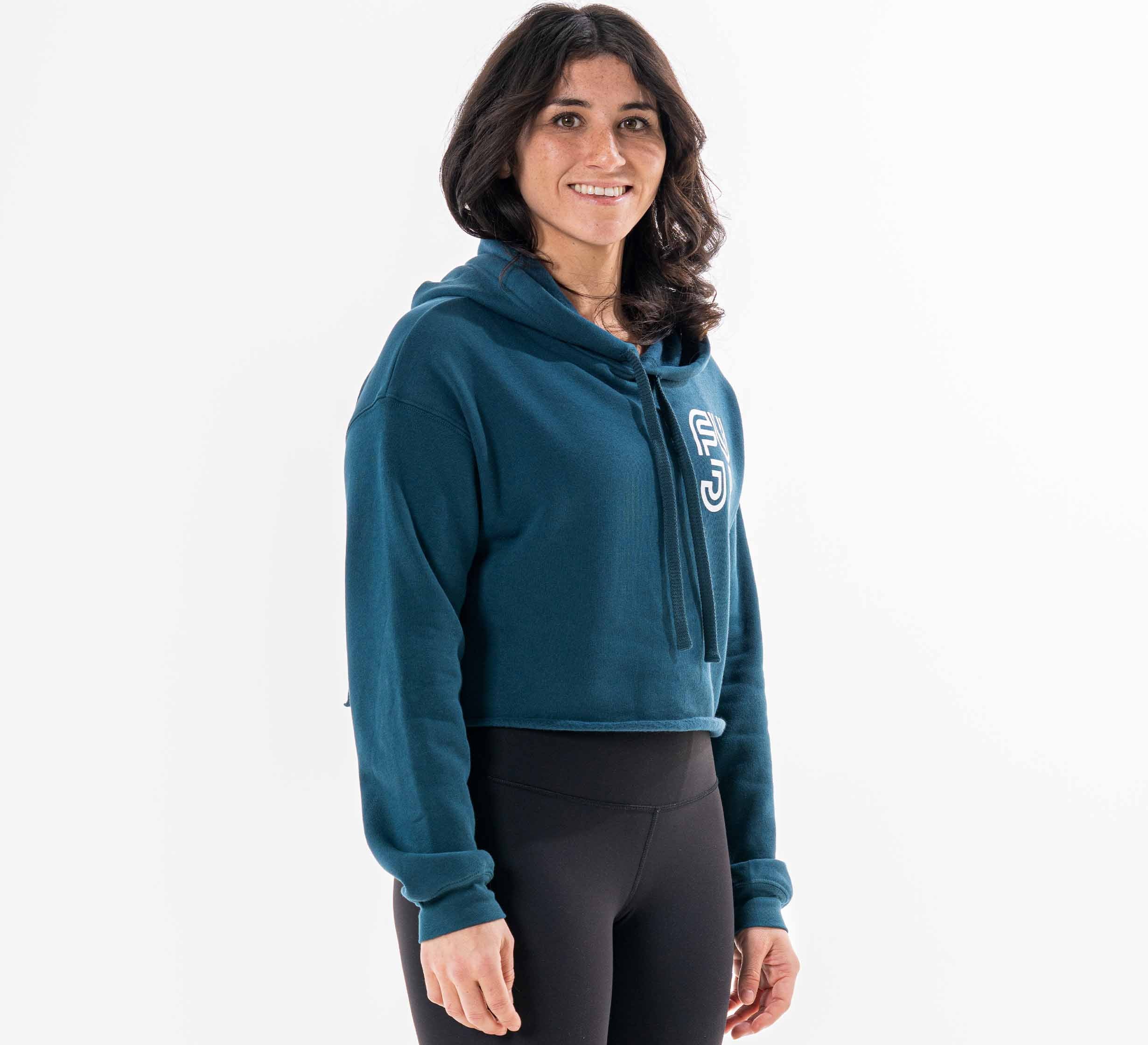 Womens Jiu Jitsu Rally Crop Hoodie Blue、mySite、gigharbornorthrealestate