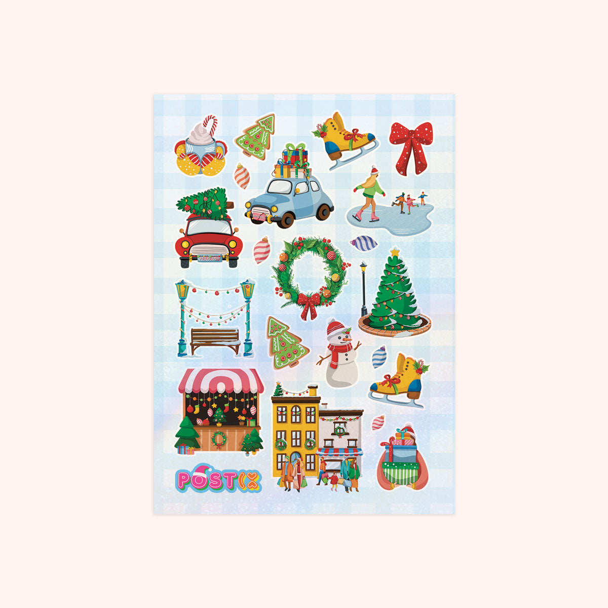  Christmas in the City Hologram Sticker Sheet、mySite、ghnorth