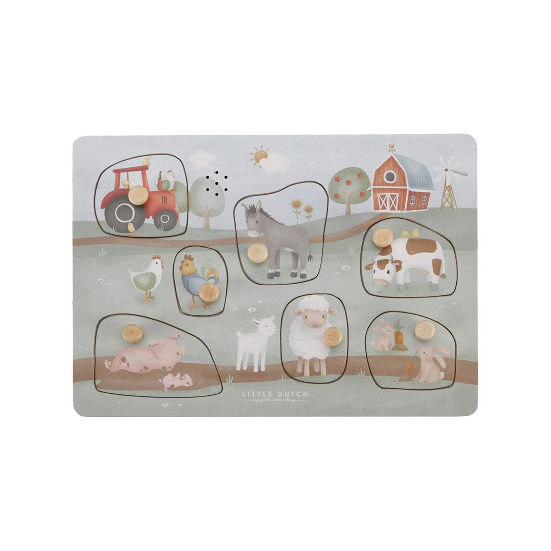  Little Dutch Wooden Sound Puzzle - Little Farm、mySite、merchandisen