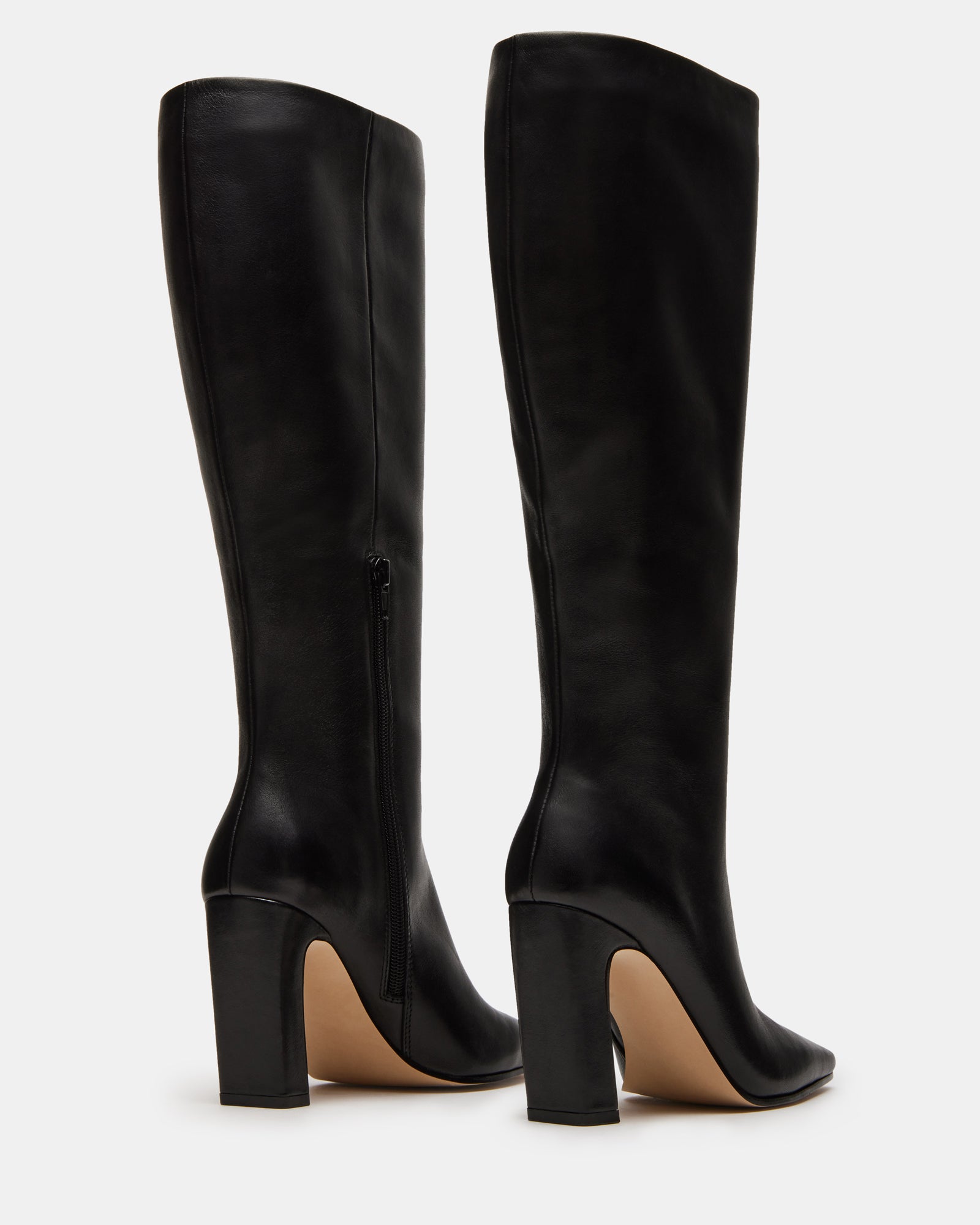 LIZETTE BLACK LEATHER WIDE CALF、mySite、gtrtttuynbv