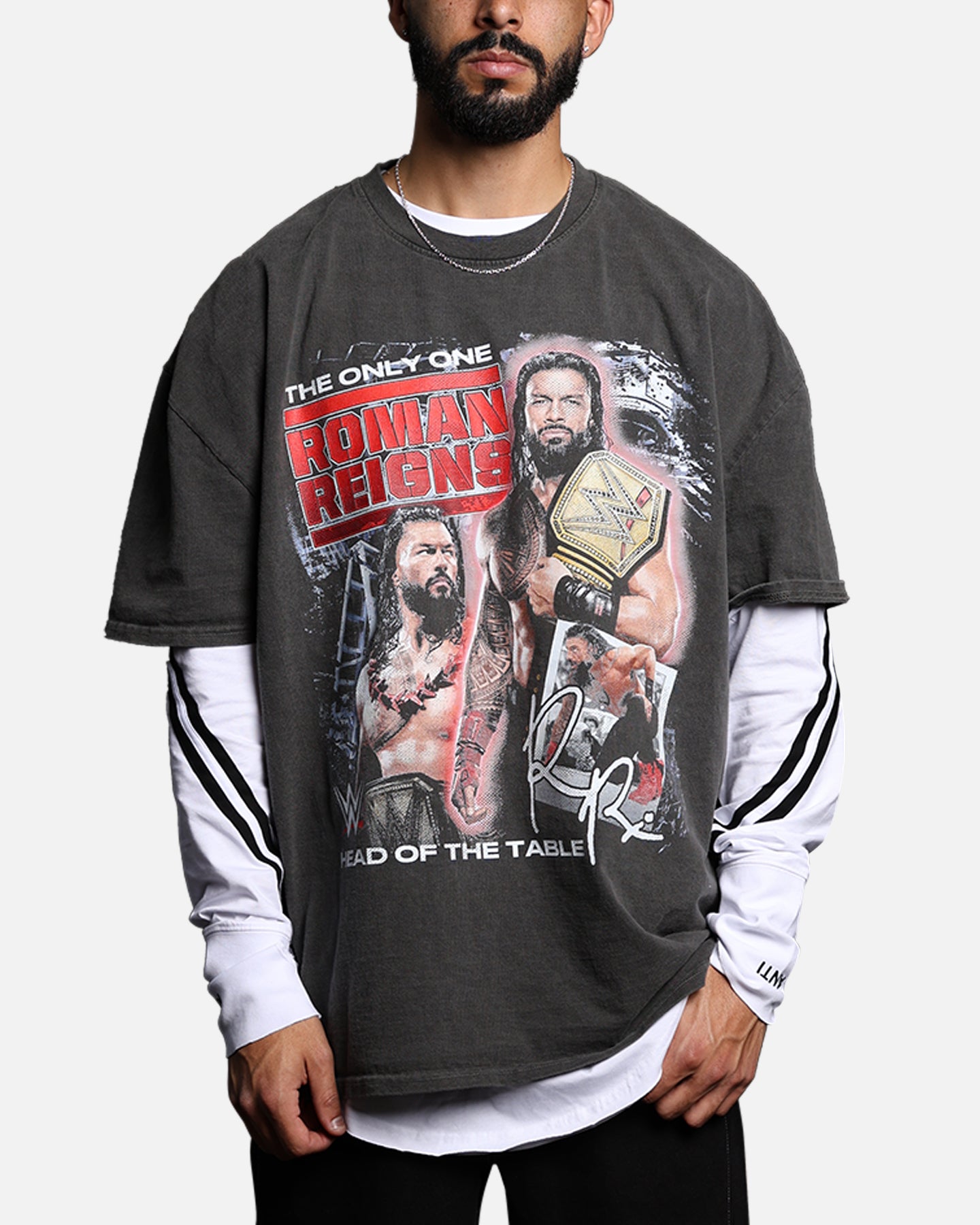 Culture Kings X WWE Roman Reigns Vintage T-Shirt Black Wash、mySite、zt4zffjzw