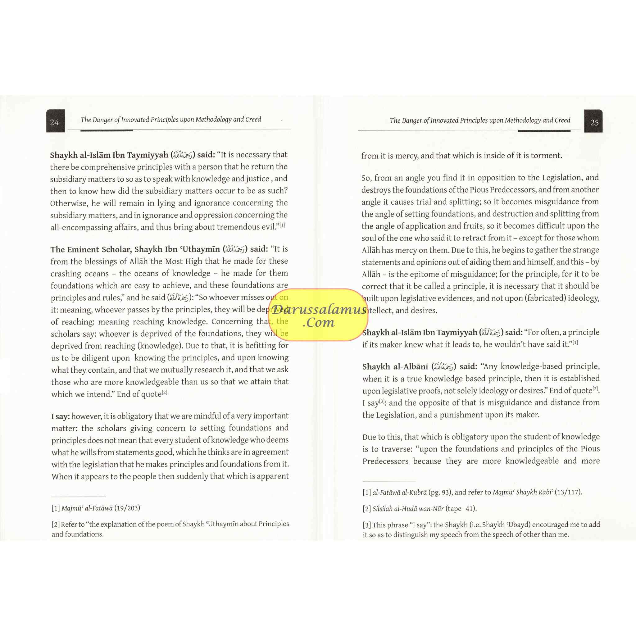 The Danger Of Innovated Principles Upon Methodology & Creed By Shaykh Hasan al-Mardawi、mySite、topwebapps