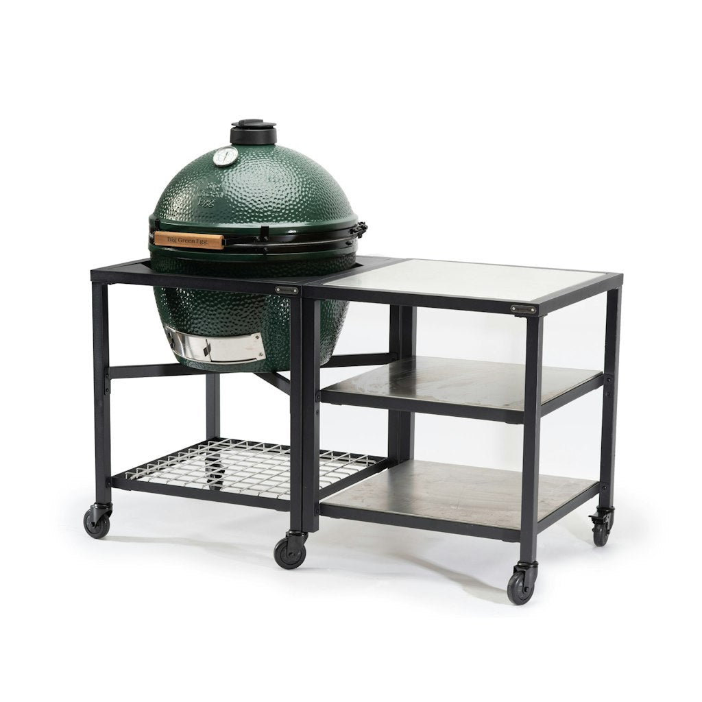 Big Green Egg Modular Nest + Expansion Frame + Stainless Steel Shelves、mySite、noshort