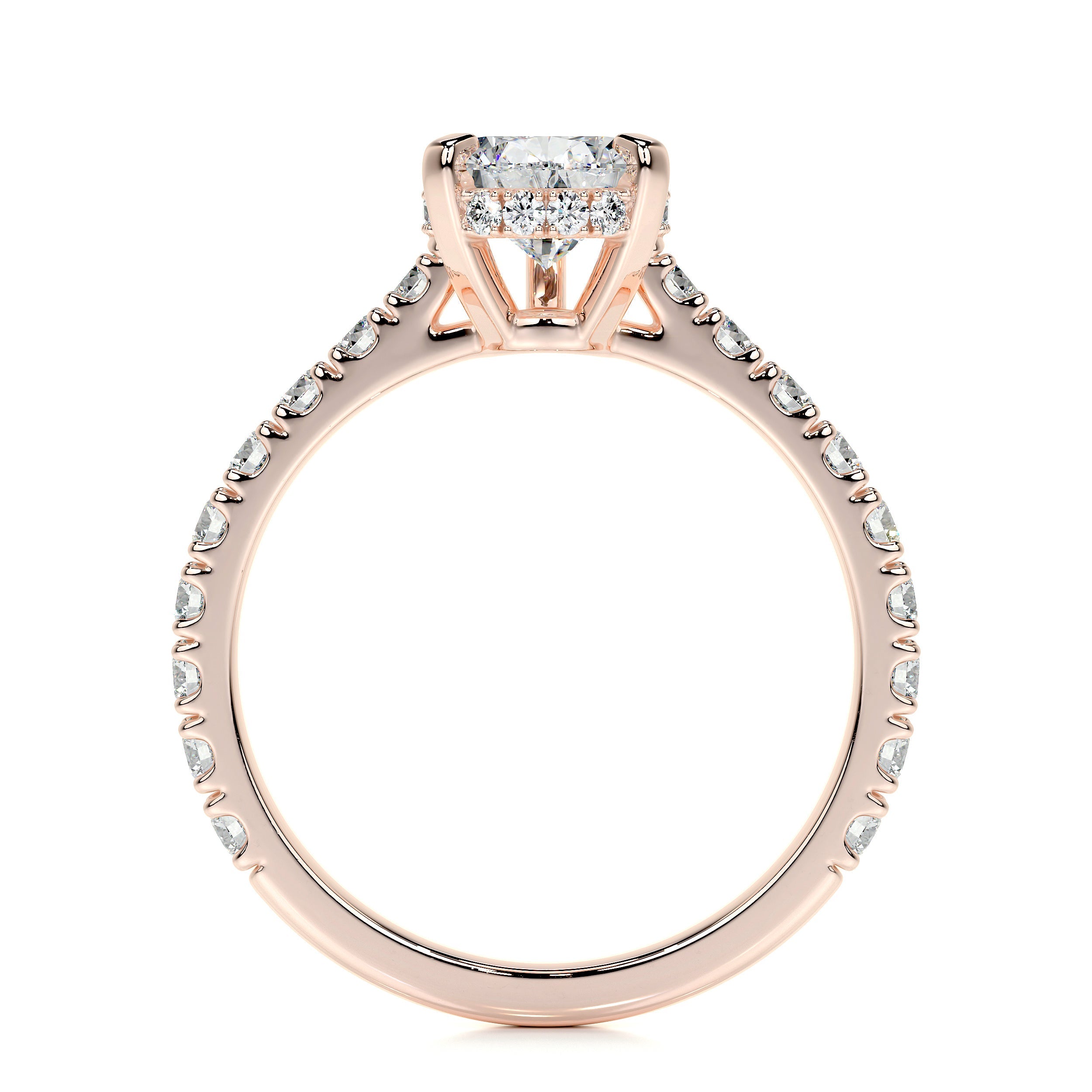 Mia Lab Grown Diamond Ring -14K Rose Gold、mySite、hinf8tx79