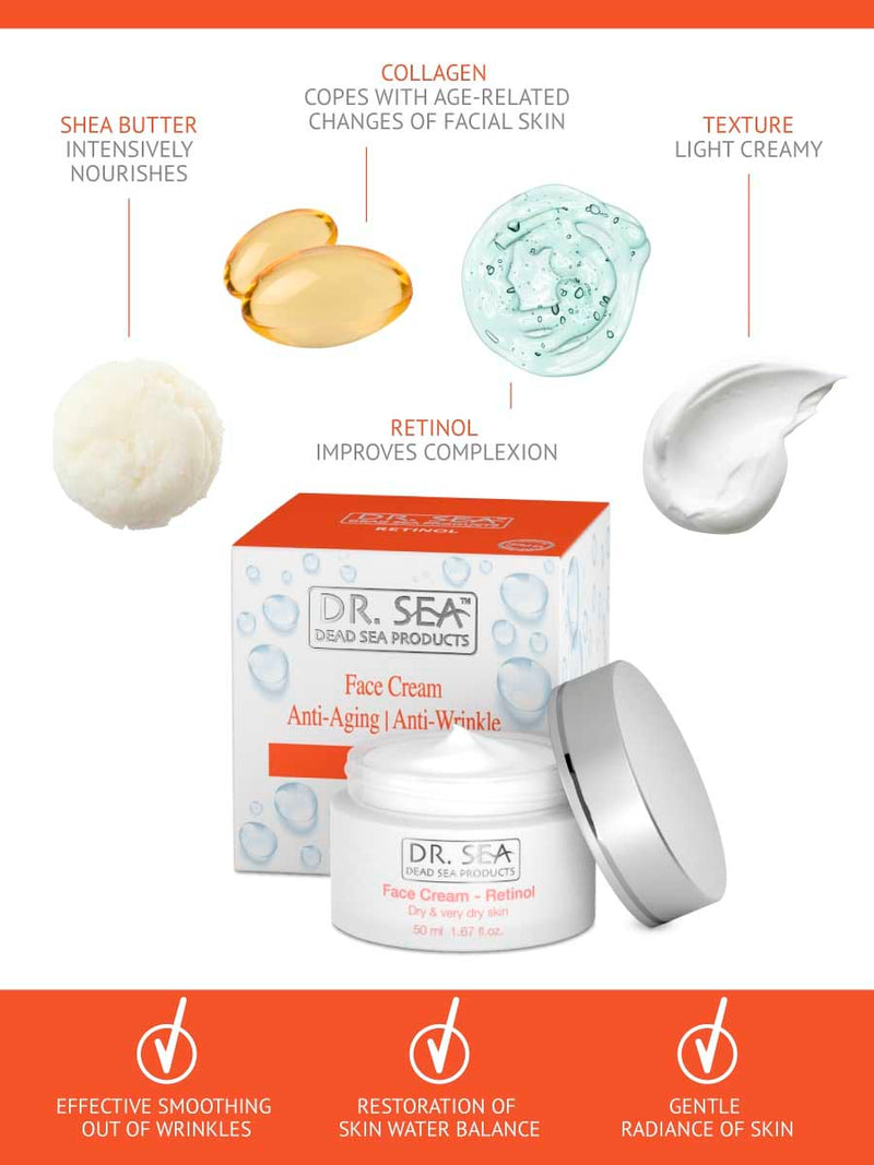  DR. SEA - Face Cream for dry and very dry skin with Retinol、mySite、elrpsem3k