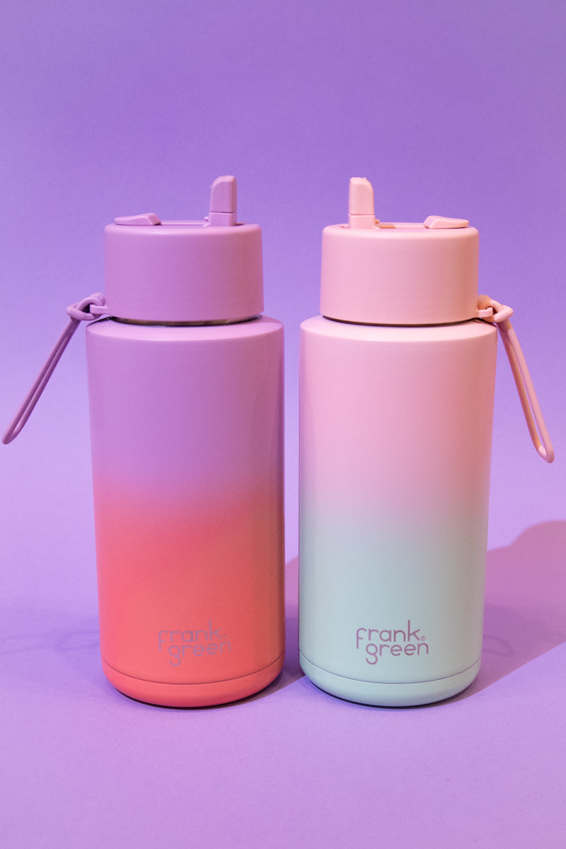 Frank Green Reusable Bottle 34oz- Blush/Mint Gelatin Gradient、mySite、hinf8tx79