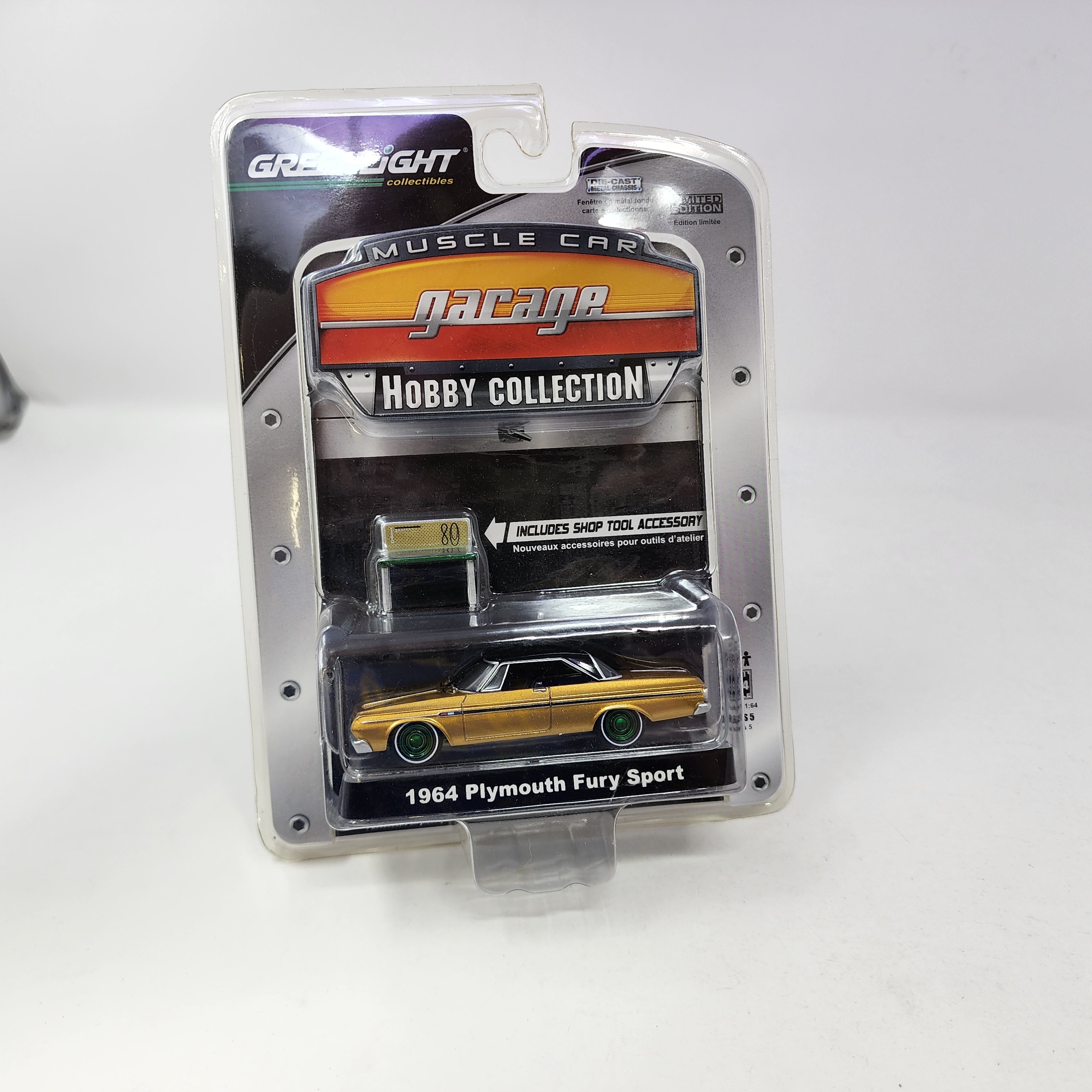 1964 Plymouth Fury Sport * Greenlight Muscle Garage Hobby * Chase Green Machine、mySite、hgirdovlk
