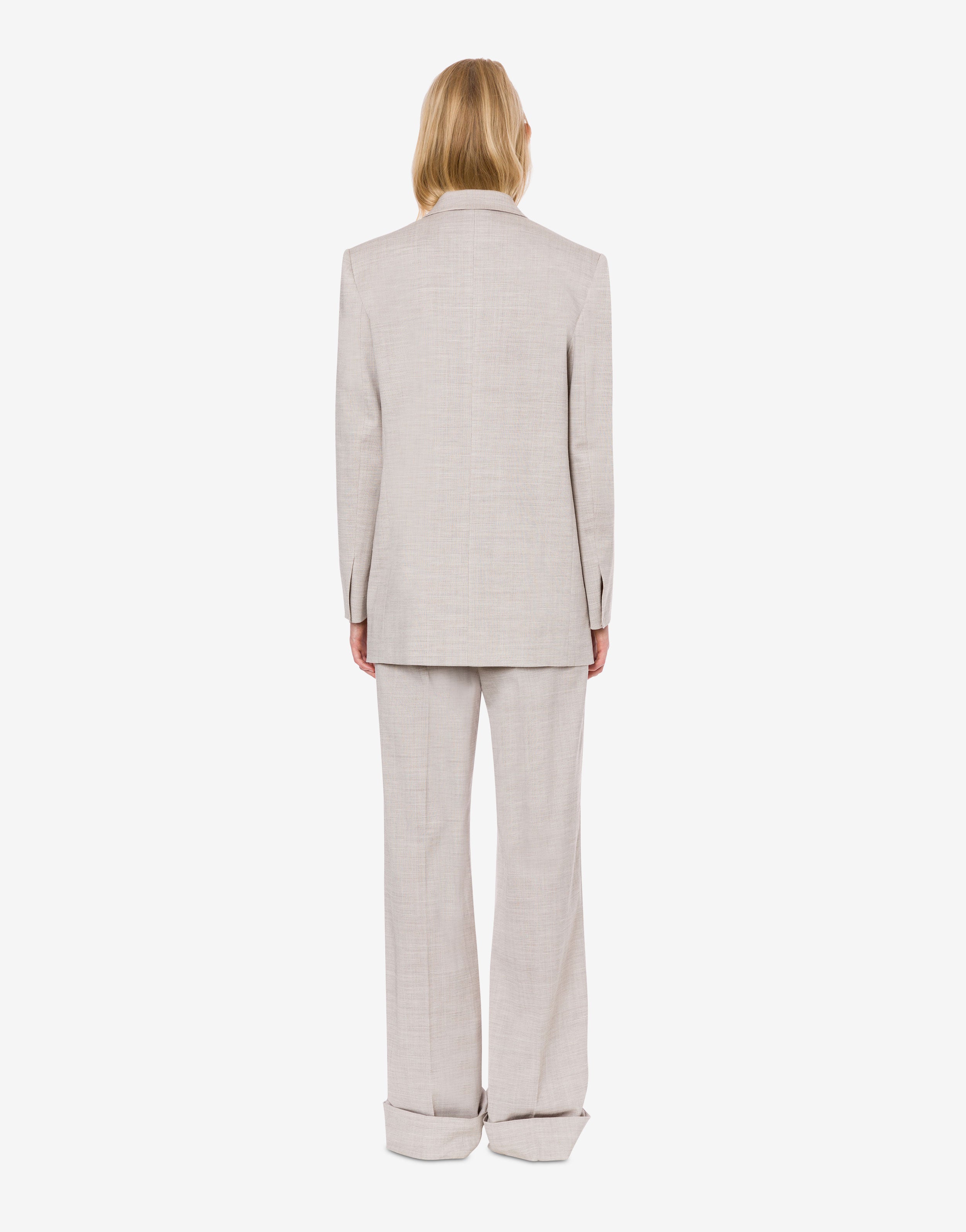 Giacca doppiopetto in misto lana tailored、mySite、aoinhome