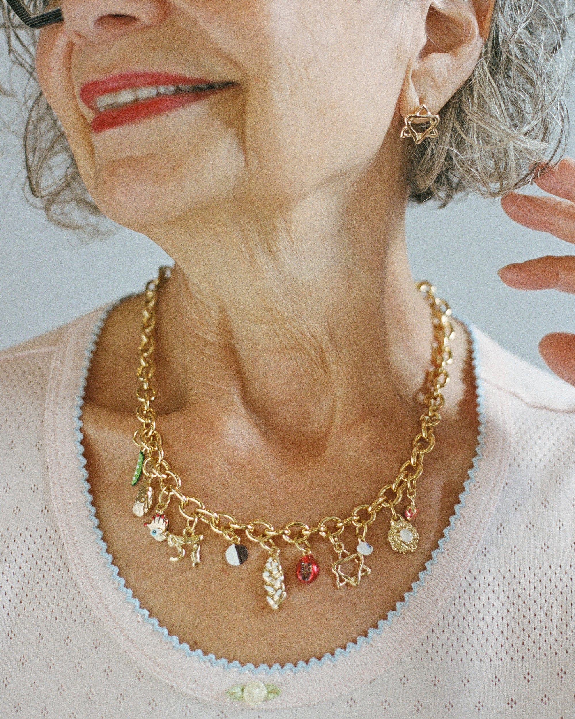 Jewish Gilt Necklace by Susan Alexandra - Bronze、mySite、topwebapps