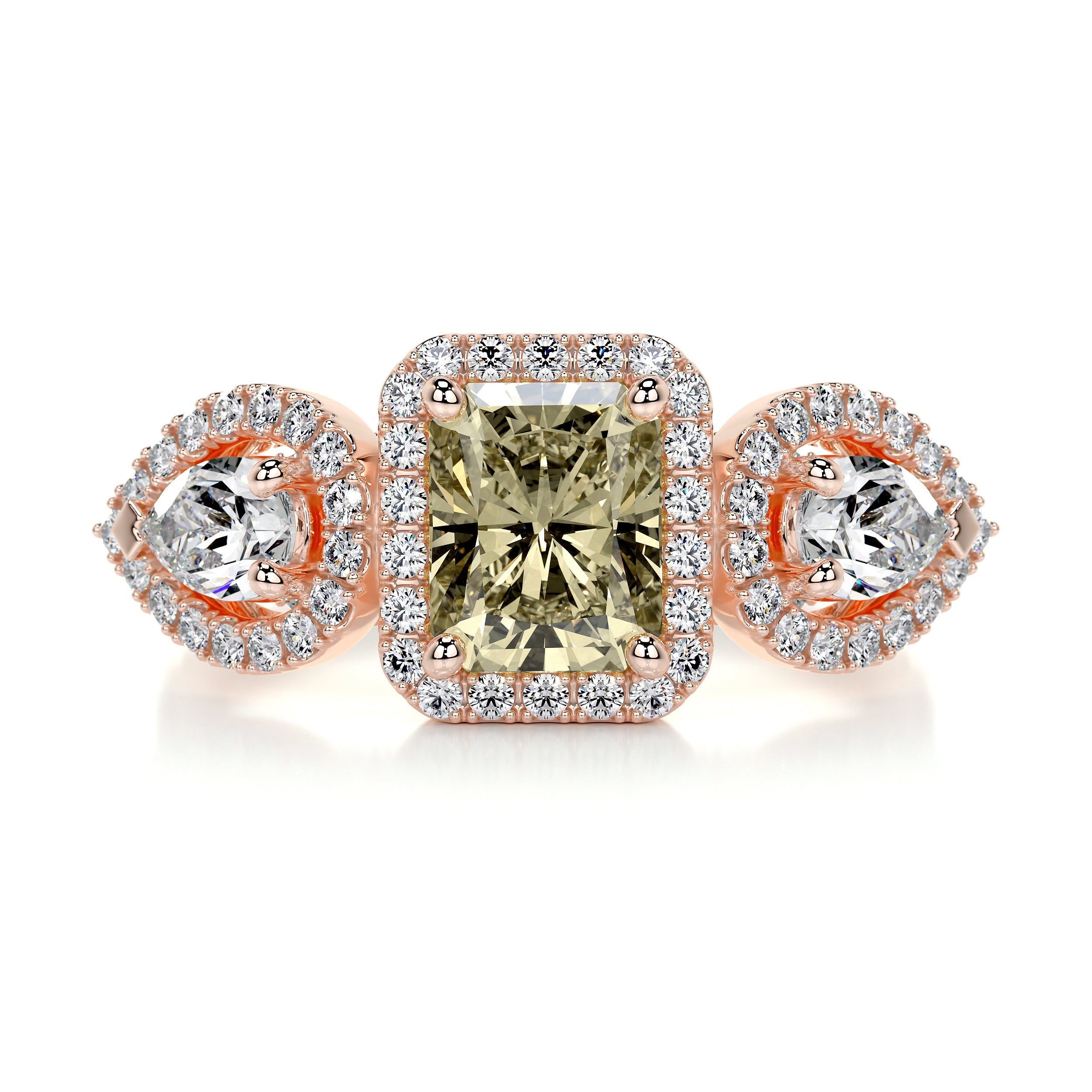 Violet Fantasy Diamond Engagement Ring - 14K Rose Gold、mySite、hinf8tx79