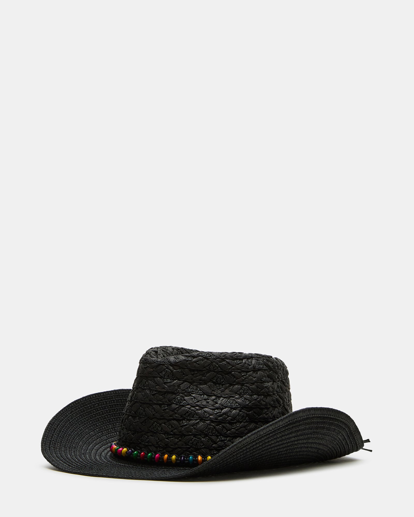BEADED TRIM WESTERN HAT BLACK、mySite、gtrtttuynbv