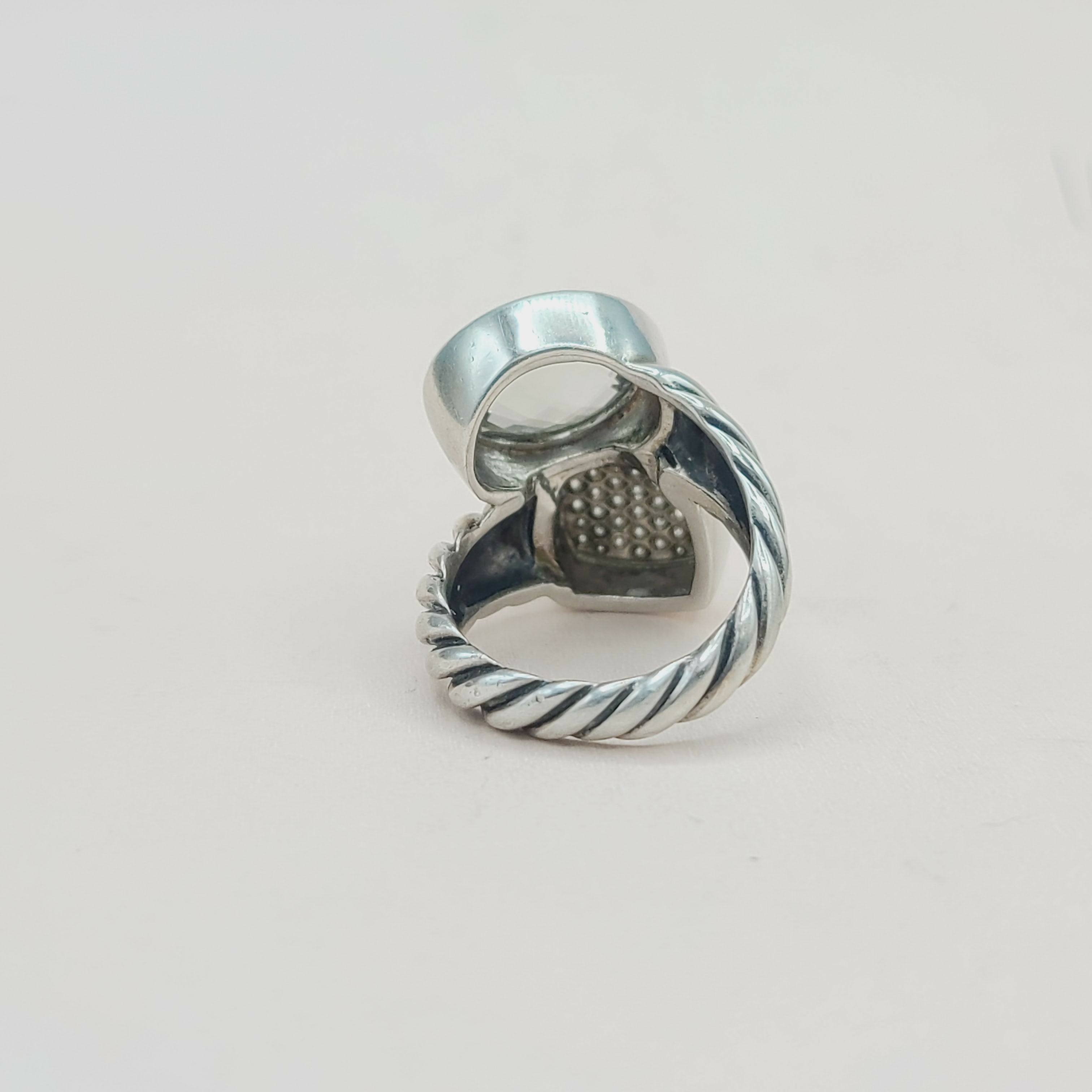 David Yurman Bypass Ring Prasiolite & Diamond、mySite、hinf8tx79