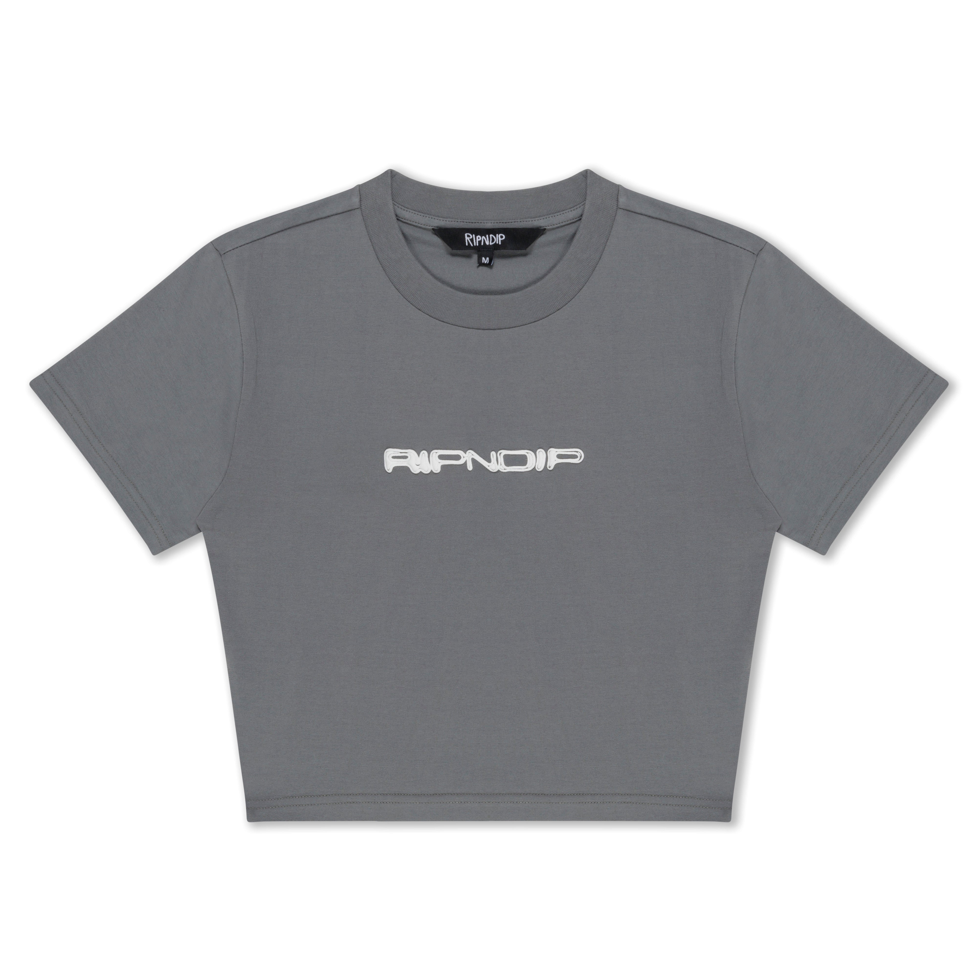  Saturn Cropped Baby Tee (Charcoal)、mySite、merchandisen