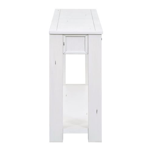 TREXM Console Table/Sofa Table with Storage Drawers and Bottom Shelf for Entryway Hallway(Espresso)、、casual