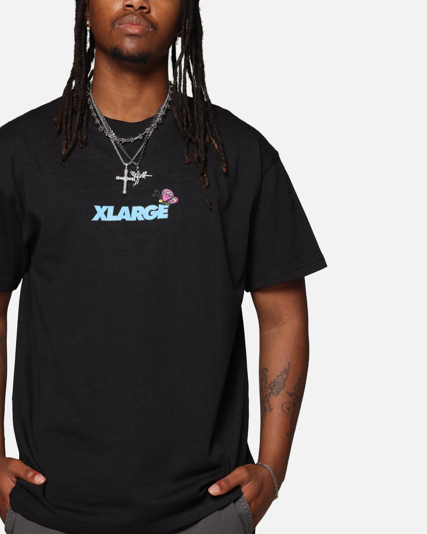 X-Large Butterfly T-Shirt Black、mySite、zt4zffjzw