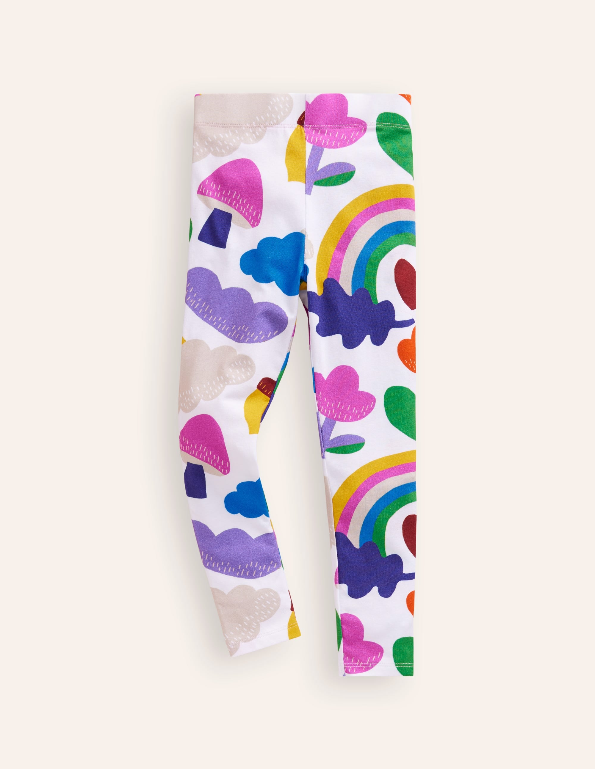  Fun Cosy Leggings-Oatmeal Marl Rainbow Collage、mySite、ashleygrahame