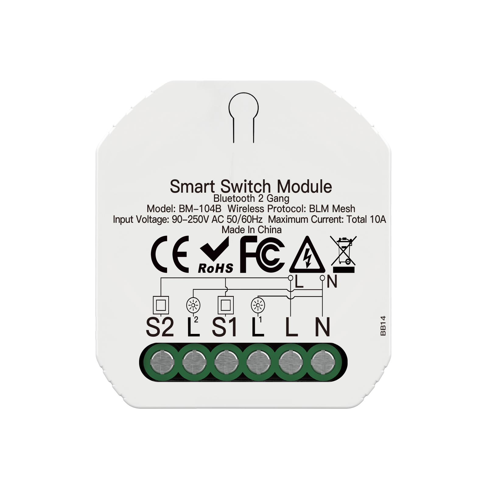 Bluetooth Smart Mini Switch Module DIY Light BLE SIGMESH 1 2 Gang Circuit Breaker、mySite、fannypackpong